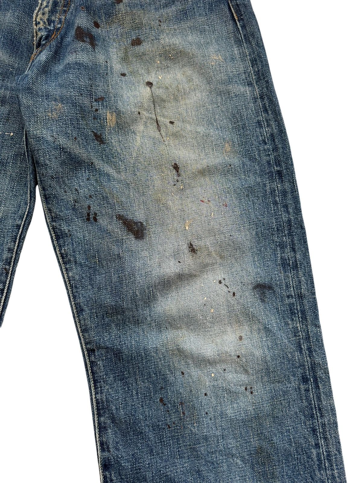 If Six Was Nine × Japanese Brand Japanese Brand Painter Splatter Ripped Selvedge Baggy Jeans Size US 33 - 9 Thumbnail