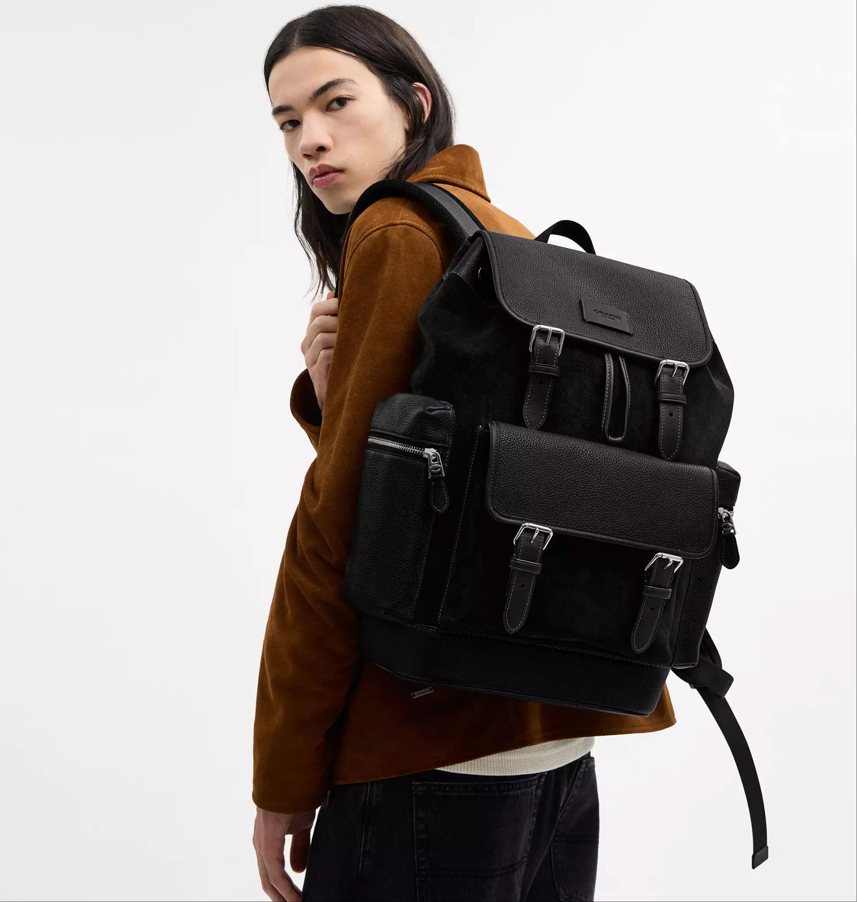 Coach NWT Coach MEN's Sprint Backpack CCG12 suede 2025 Fall🔥🔥 Size ONE SIZE - 7 Thumbnail