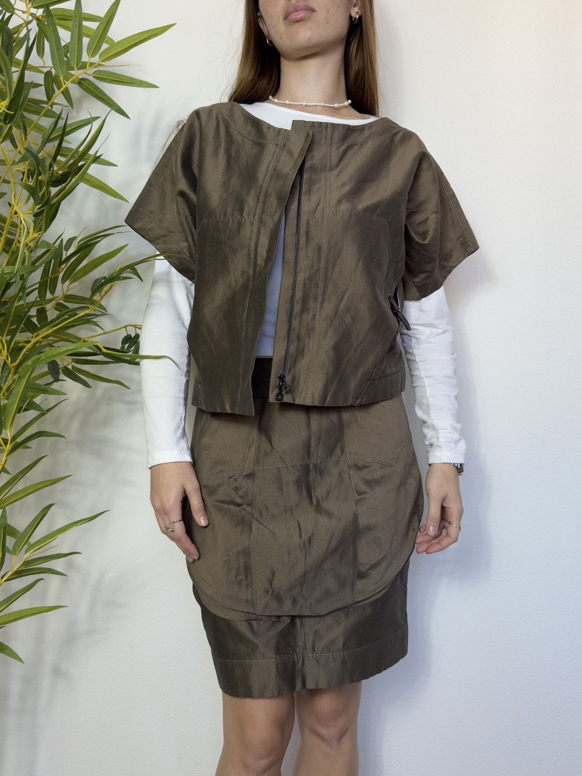 Marithe + Francois Girbaud VINTAGE MARITHE FRANCOIS GIRBAUD 2000s AVANT GARDE COSTUME Size M / US 6-8 / IT 42-44 - 2 Thumbnail