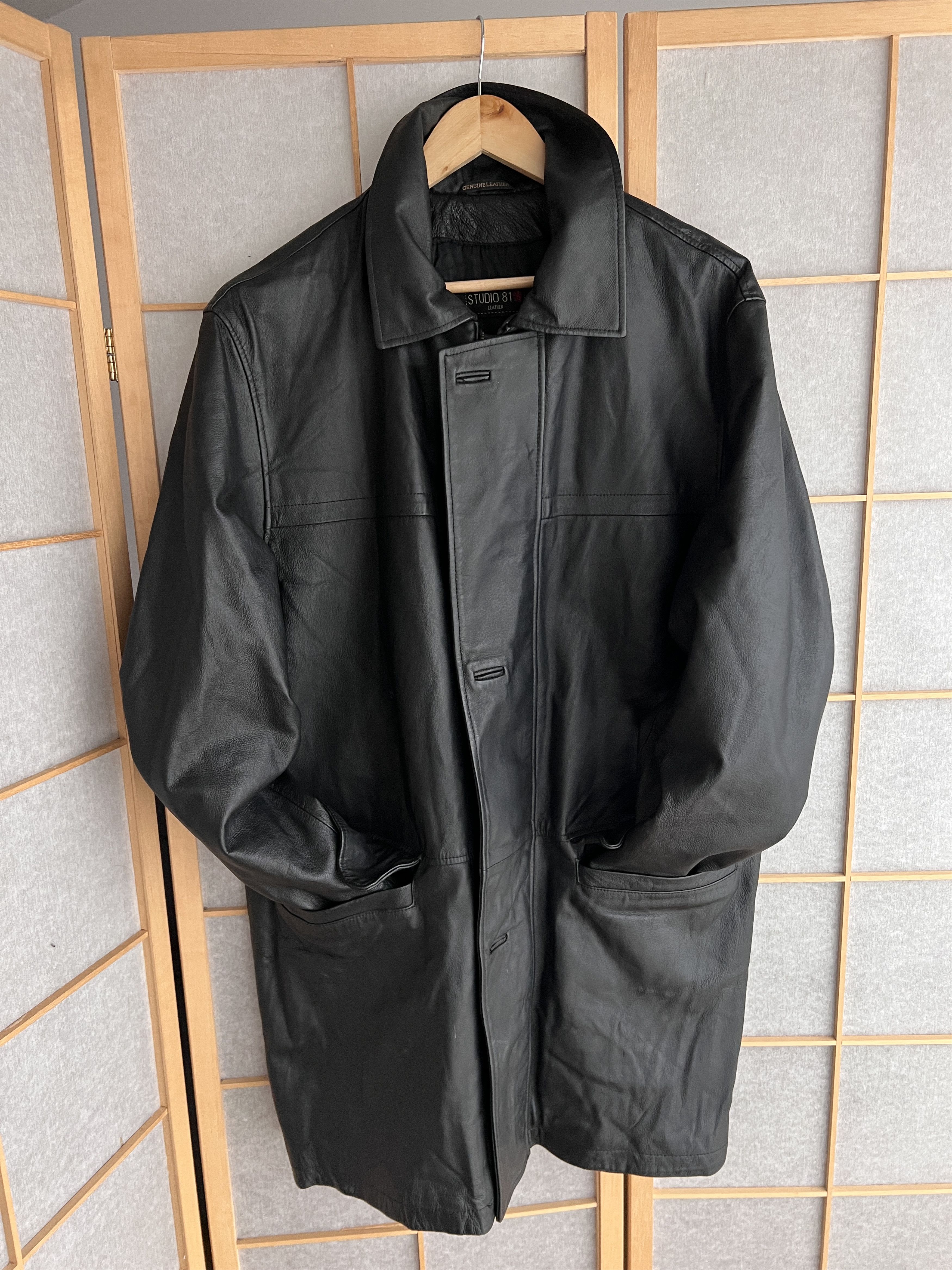 If Six Was Nine 14th Addiction Yohji Yamamoto style leather jacket LGB coat Size US XL / EU 56 / 4 - 2 Thumbnail