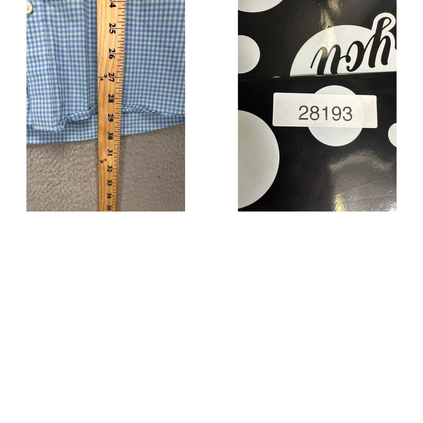 Southern Proper Southern Pro Southern Pines Button-Down Shirt Mens Large Blue Checkered Long Sleeve Cotton Shirt Size US L / EU 52-54 / 3 - 8 Thumbnail