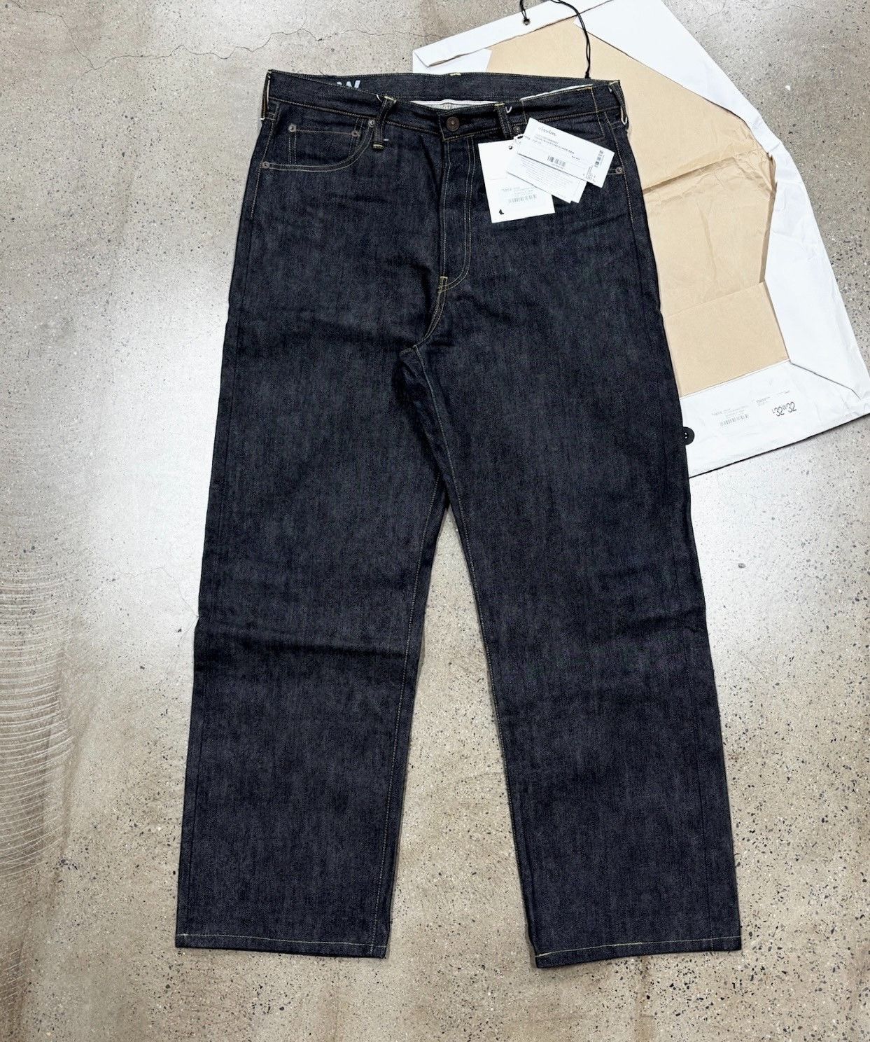 Visvim Visvim 25ss Sculpture 01 Wide Raw Denim Size US 30 / EU 46 - 1 Thumbnail