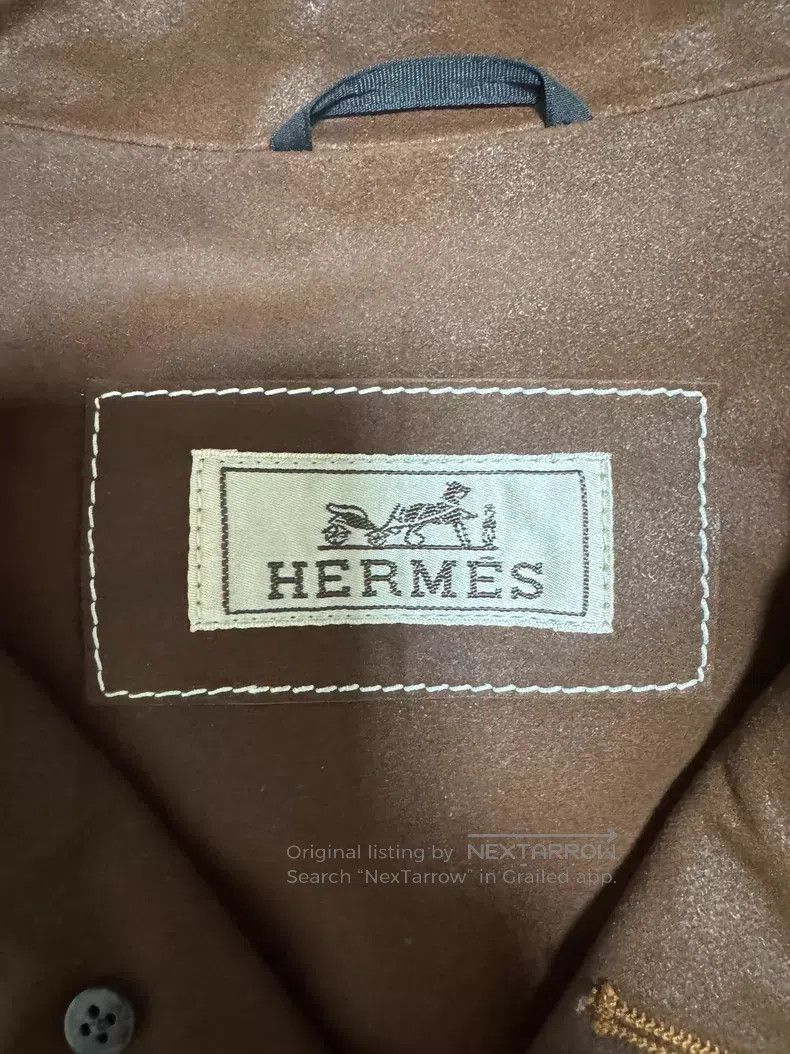 Hermes Hermes Cowhide Leather Jacket, Calfskin Leather Short-slee Size US M / EU 48-50 / 2 - 3 Thumbnail