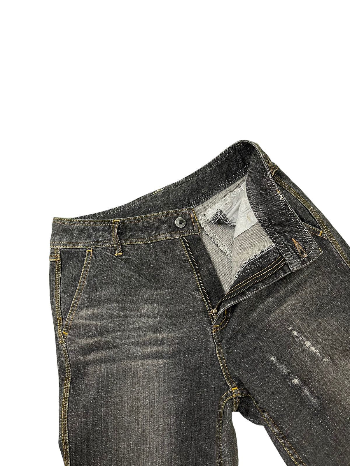 Japanese Brand Flare Jeans Jouer Echess Distress Stretch Boot Cut 6🟦2 Size US 30 / EU 46 - 9 Thumbnail