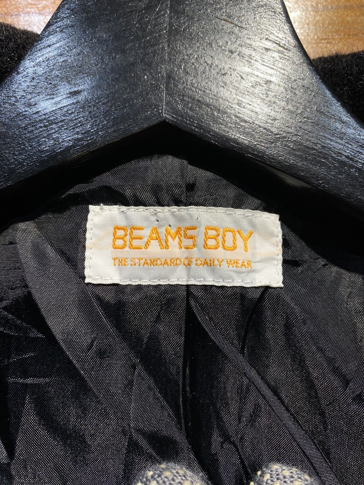 Beams Japan Vintage Beams Boy Pea Coat Wool Blend Dark Charcoal Grey Size S / US 4 / IT 40 - 8 Thumbnail