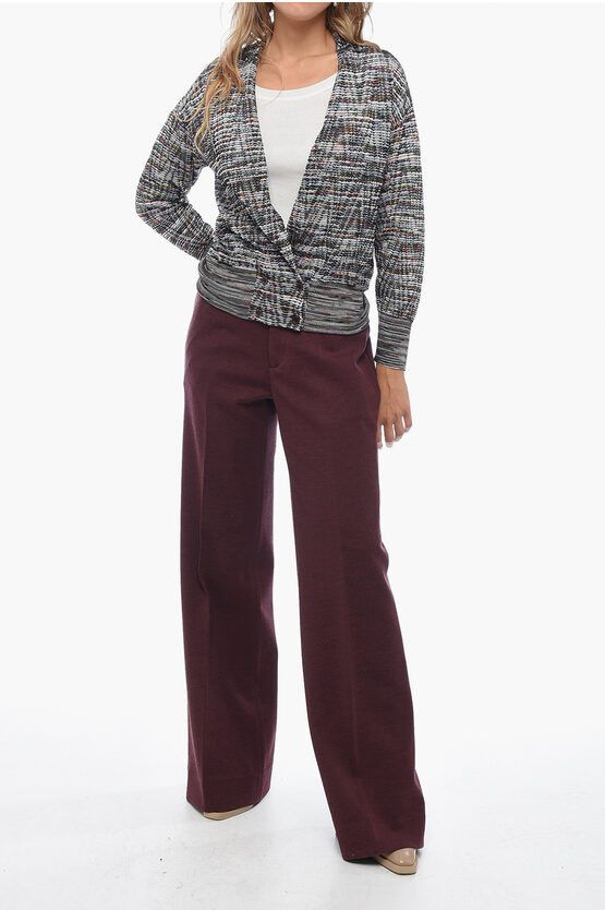 Missoni og1mm0724 Stretch Fabric Breasted Cardigan in Multicolor Size S / US 4 / IT 40 - 4 Thumbnail
