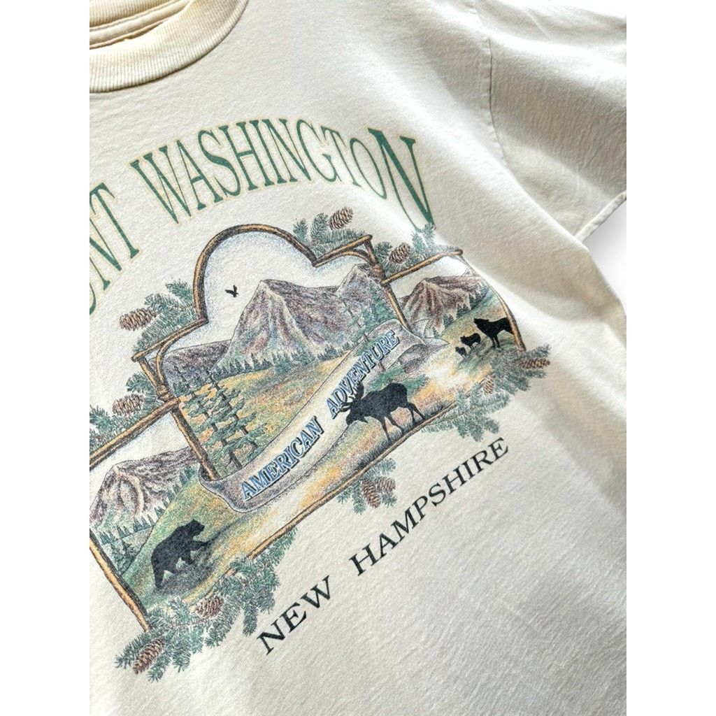 Vintage 1990's Mount Washington American Adventure Graphic Tee Size US L / EU 52-54 / 3 - 4 Thumbnail