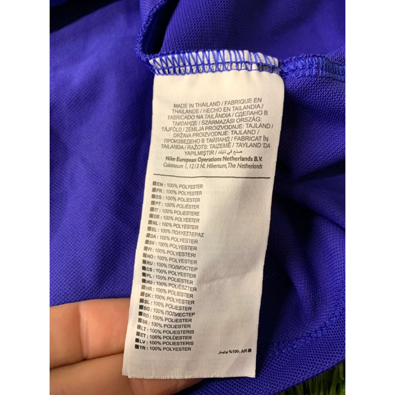 Nike NIKE Golf Dri-FIT Polo Shirt Mens XL Blue White Yellow Polo Shirt Size US XL / EU 56 / 4 - 5 Thumbnail