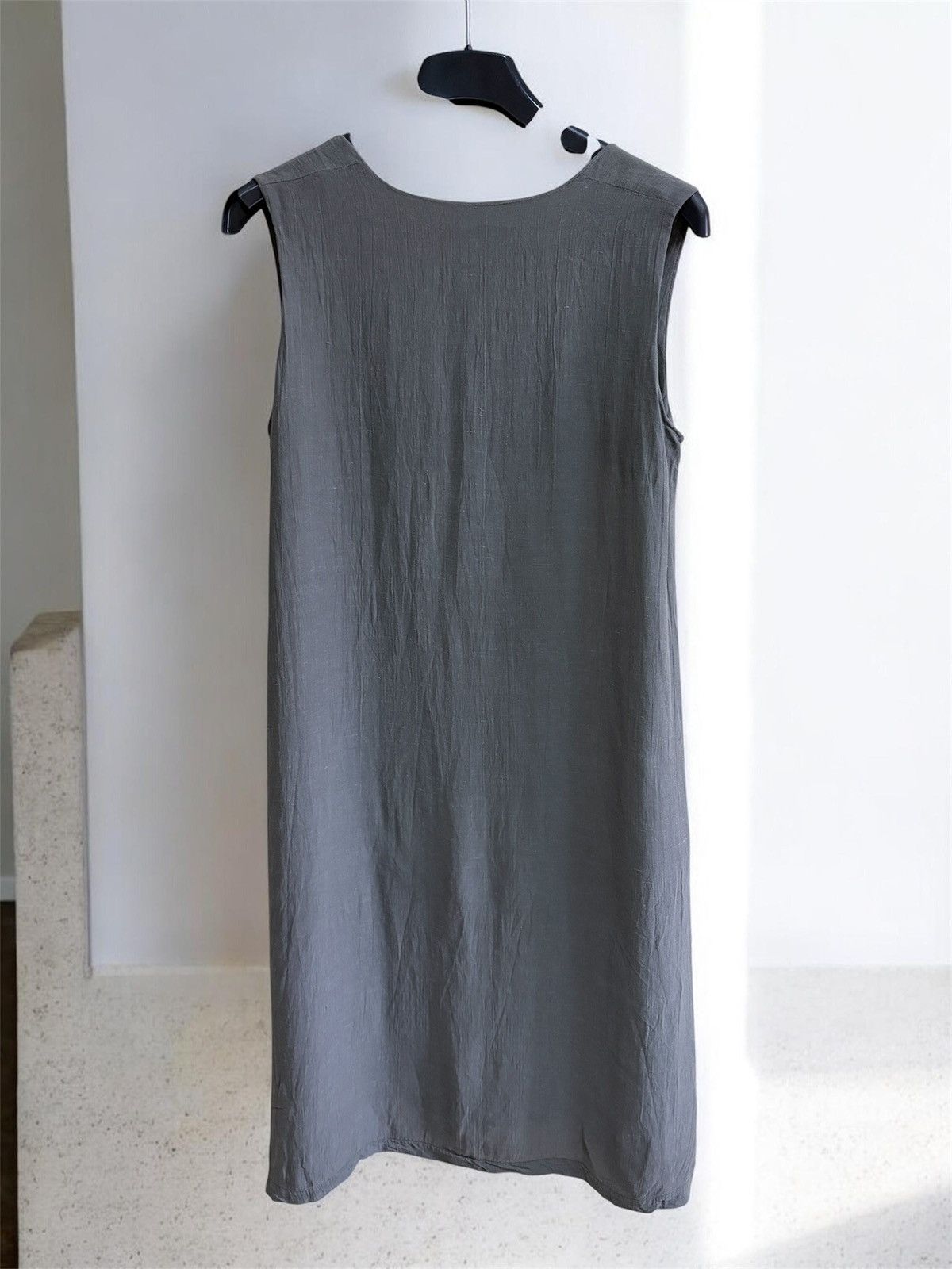 Rundholz Rundholz Grey Sleeveless Asymmetric Lagenlook Dress S Size S / US 4 / IT 40 - 2 Thumbnail