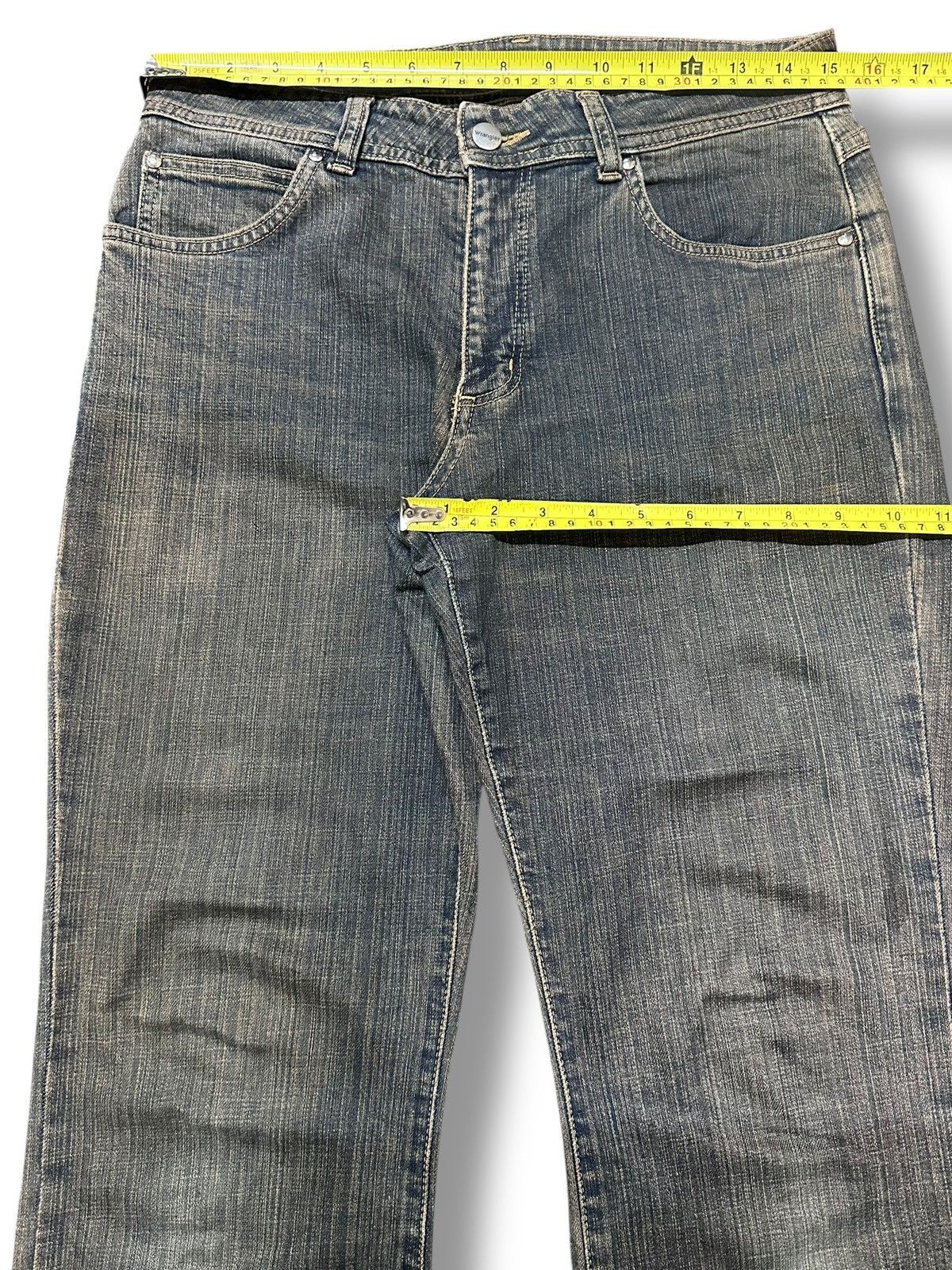 Japanese Brand Wrangler Vintage Baggy Loose Style With Faded Wash Size US 30 / EU 46 - 14 Thumbnail