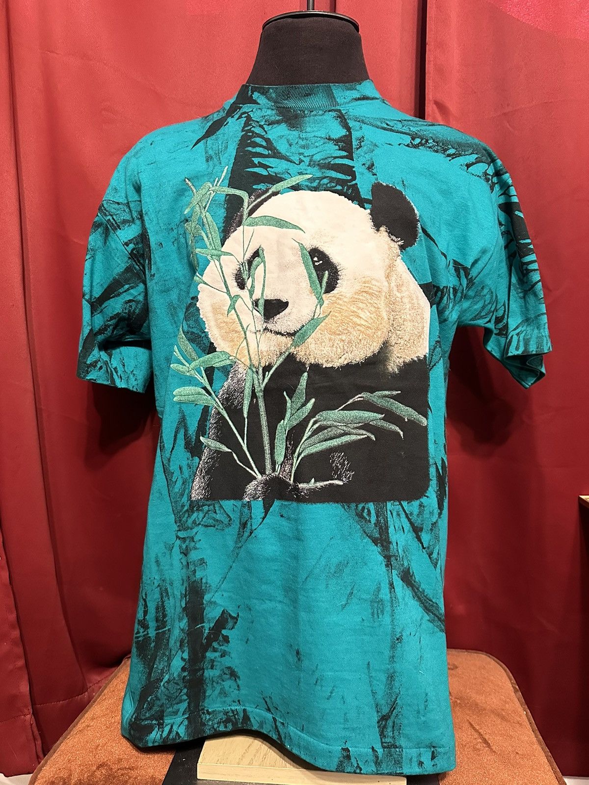 Vintage Vintage Panda Bear Shirt 90s All Over Print Animal Tee Grail Size US XL / EU 56 / 4 - 1 Thumbnail