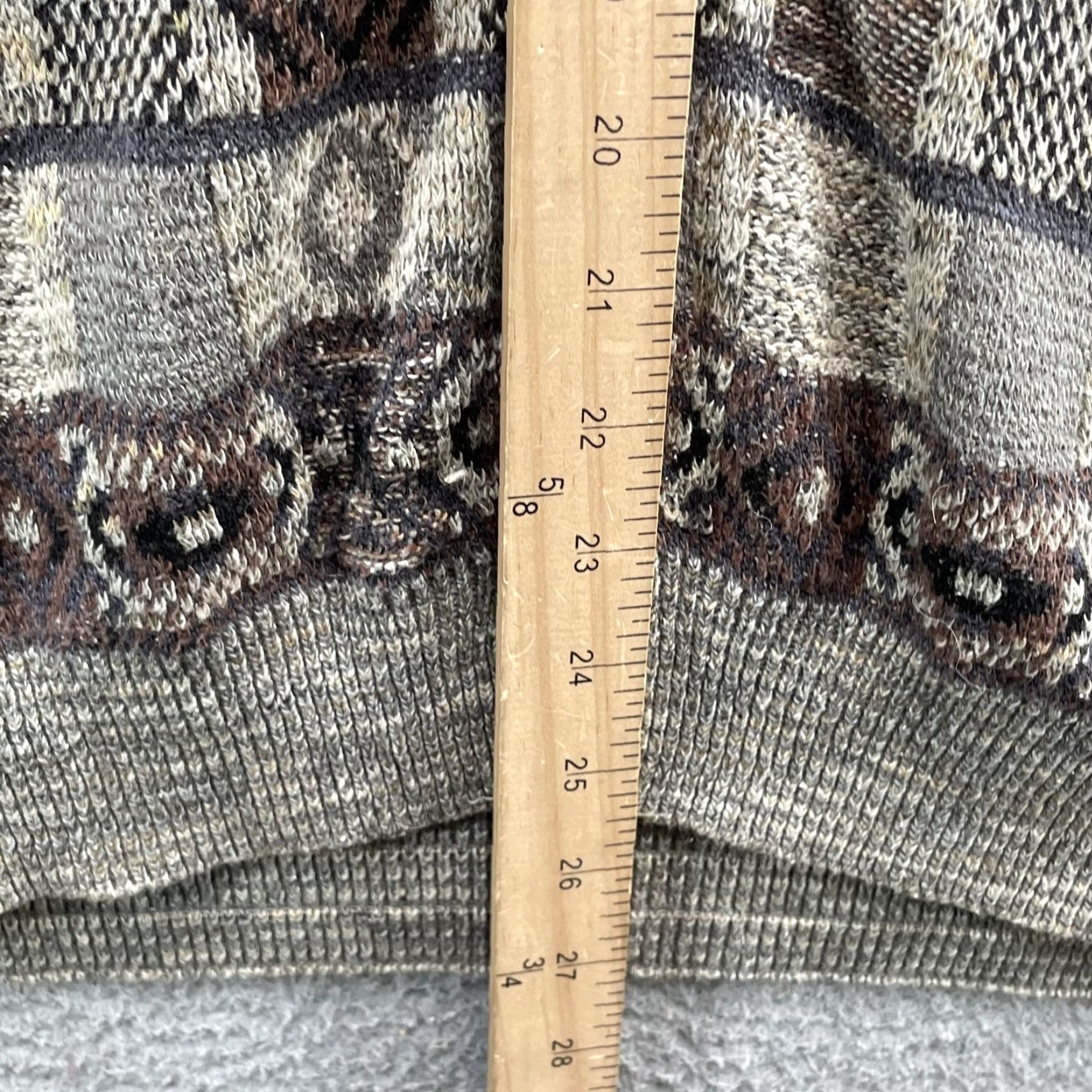 Vintage VINTAGE Tricots St Raphael Saks Fifth Ave Vest XL Silk Blend Fisherman Grandpa USA Geometric Knit Lightweight Classic Mens Brown Size US XL / EU 56 / 4 - 6 Thumbnail