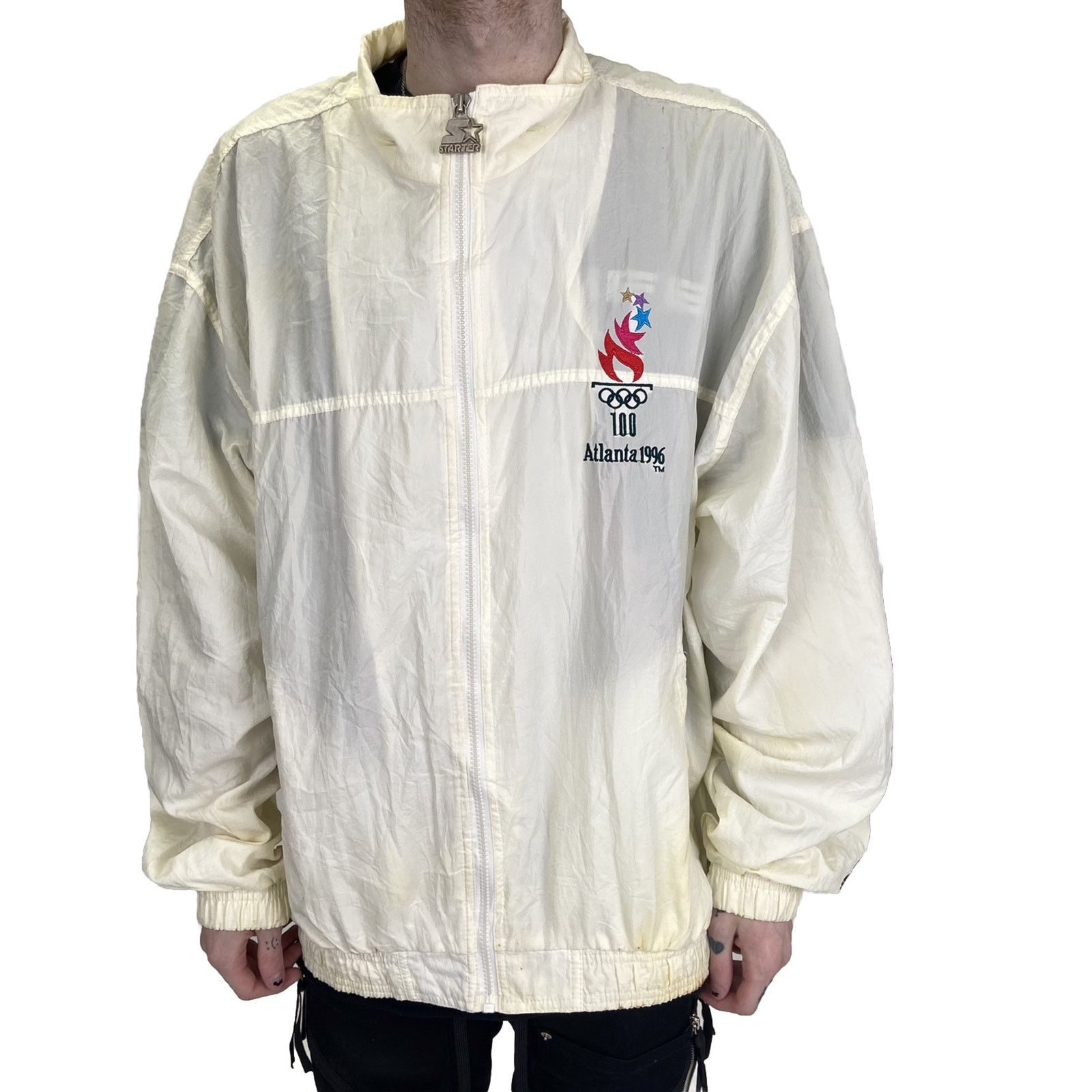Starter Atlanta Olympics 1996 Starter Vintage Windbreaker Size XL Size US XL / EU 56 / 4 - 1 Thumbnail