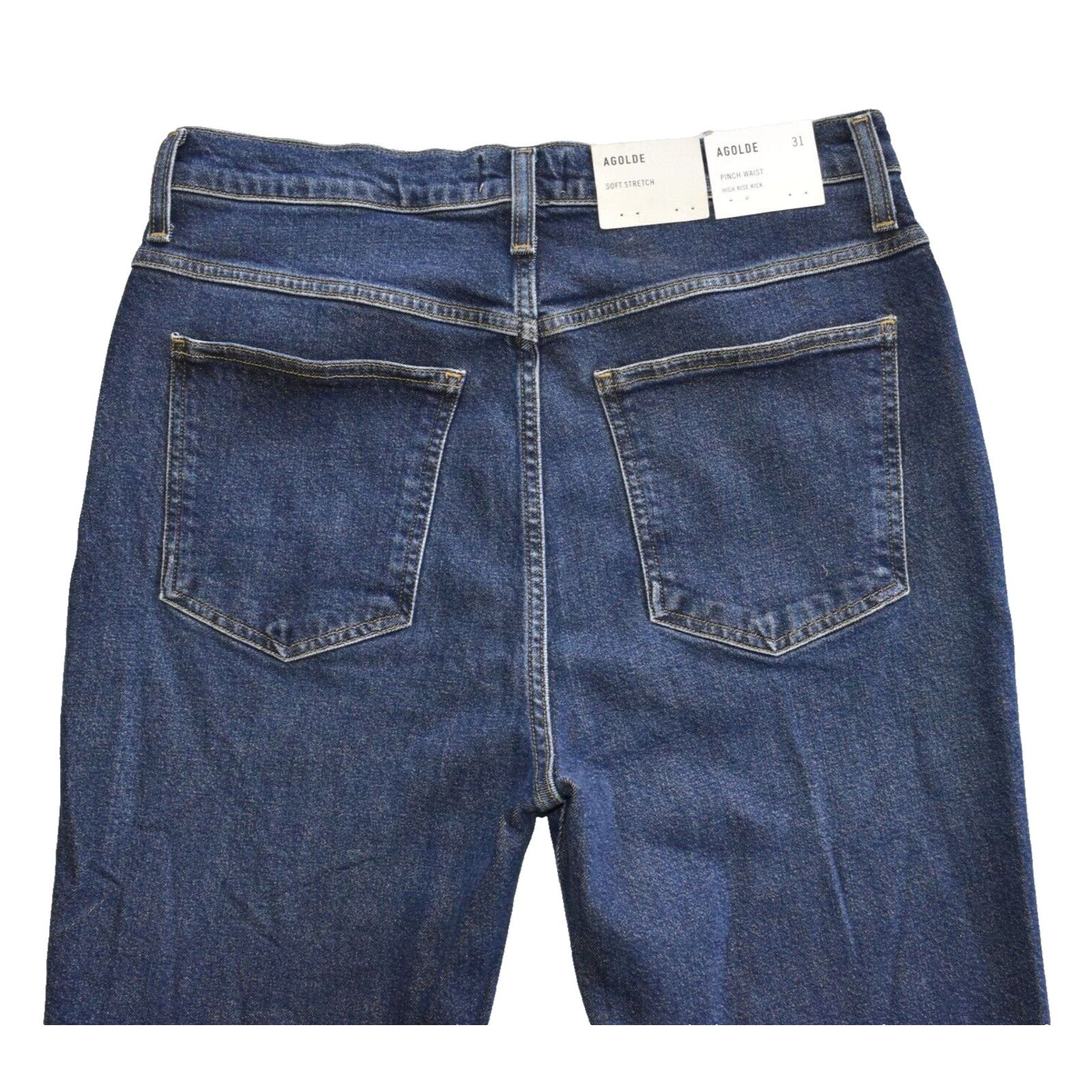 Agolde NWT AGOLDE Soft Cotton Pinch Waist High Rise Kick Jeans 31 Size 31" - 3 Thumbnail