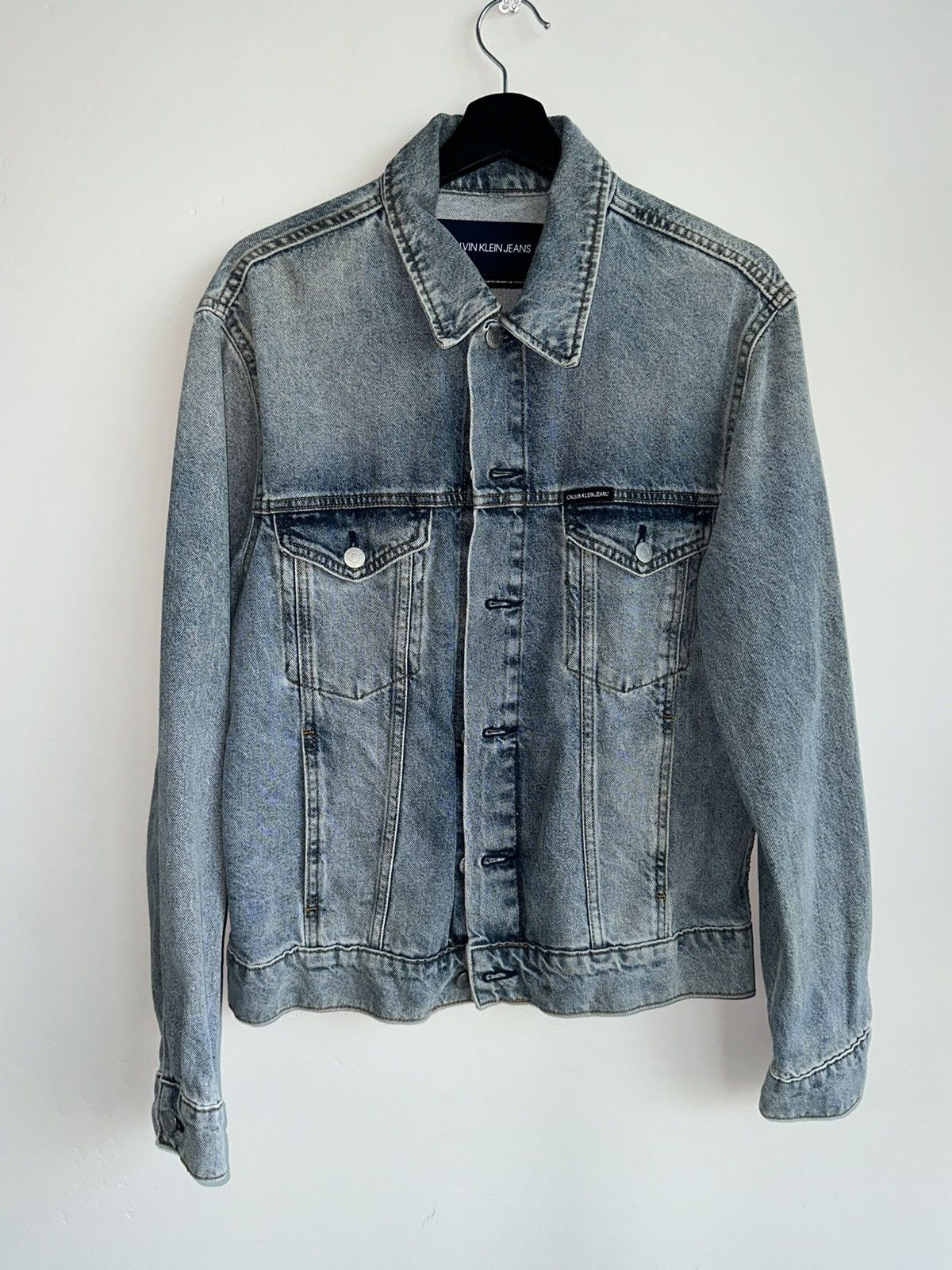 Calvin Klein Vintage Calvin Klein white tag Denim Jacket Size US S / EU 44-46 / 1 - 1 Thumbnail