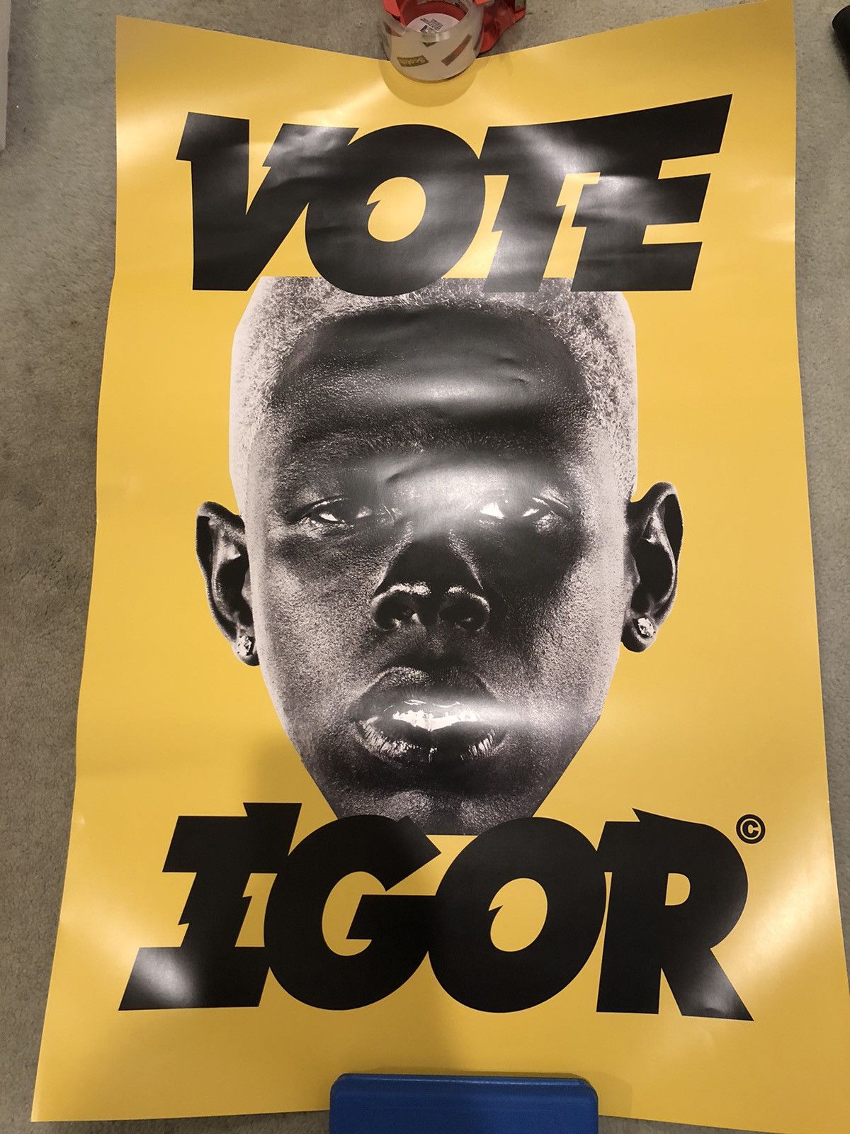 Tyler The Creator Vote Igor Golf Wang Poster Yellow Size ONE SIZE - 2 Thumbnail