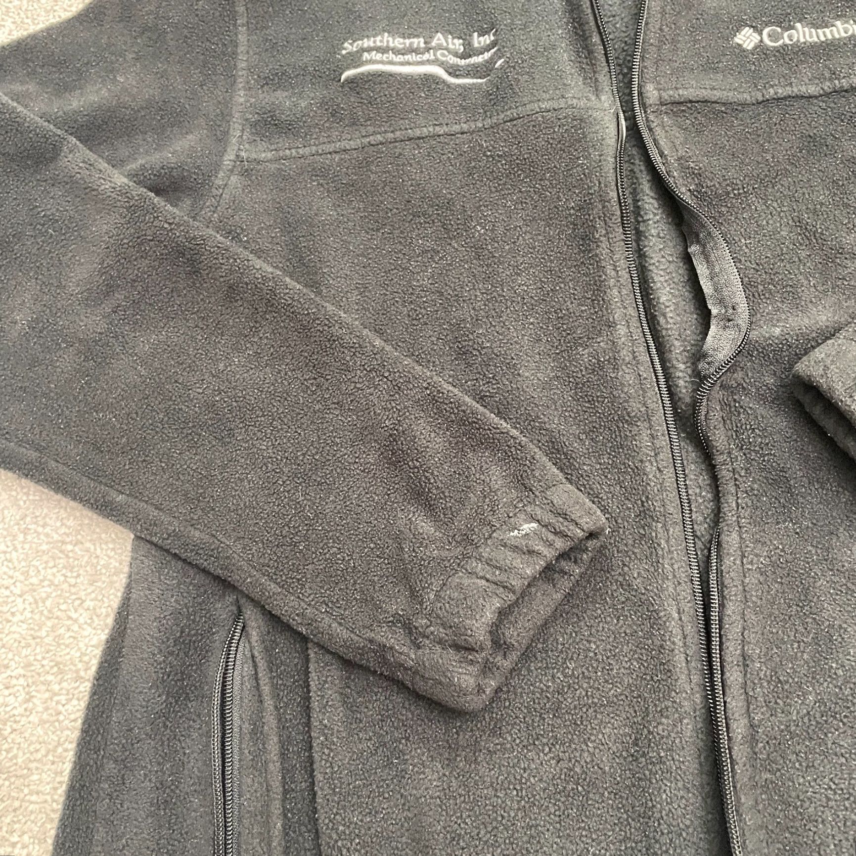 Vintage Columbia Jacket Mens XL Fleece Full Zip Black Pockets Steens Mountain Outdoor Classic Hiking Size US XL / EU 56 / 4 - 6 Thumbnail