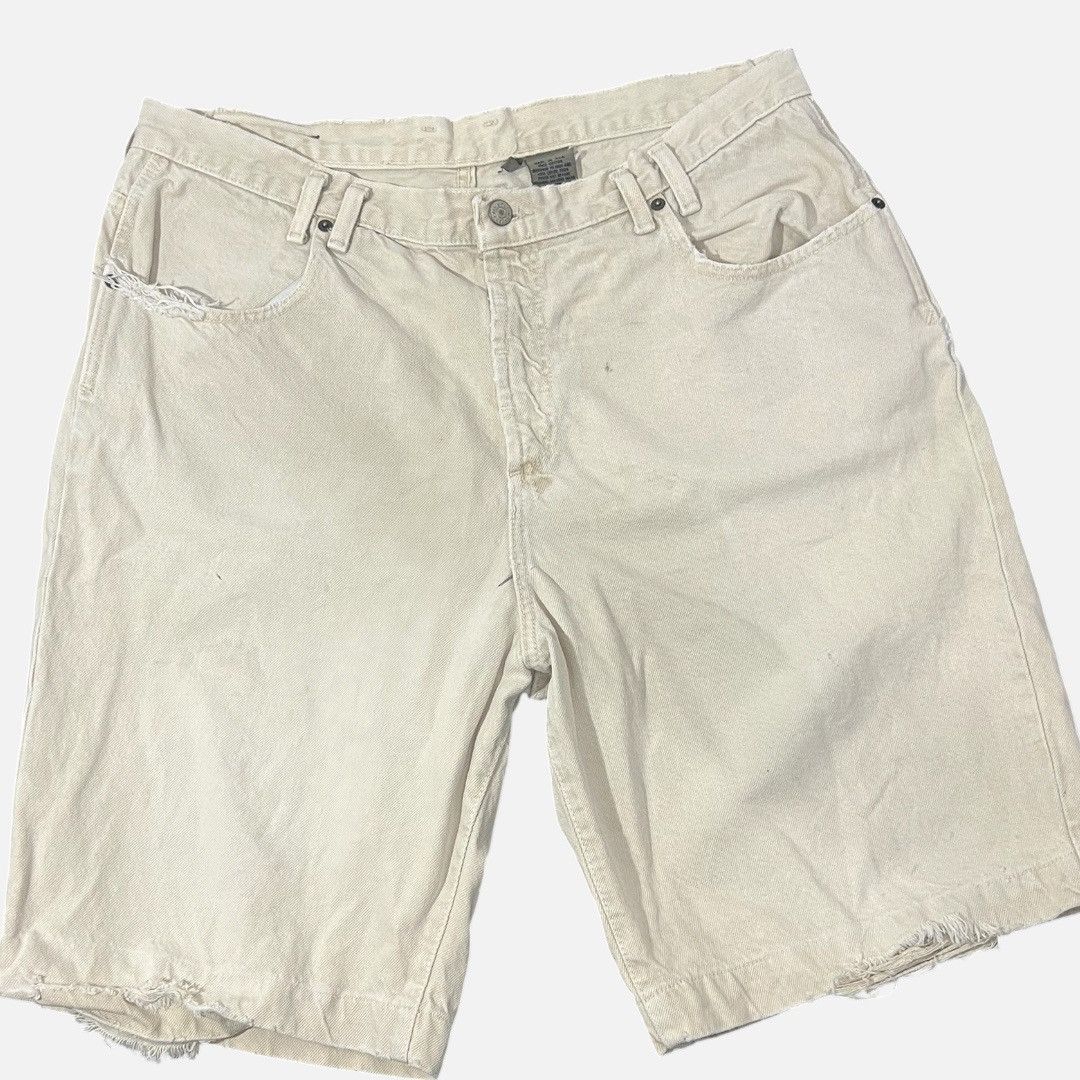 Calvin Klein Vintage 90s Calvin Klein Cream Denim Jeans Jorts Size US 36 / EU 52 - 3 Thumbnail