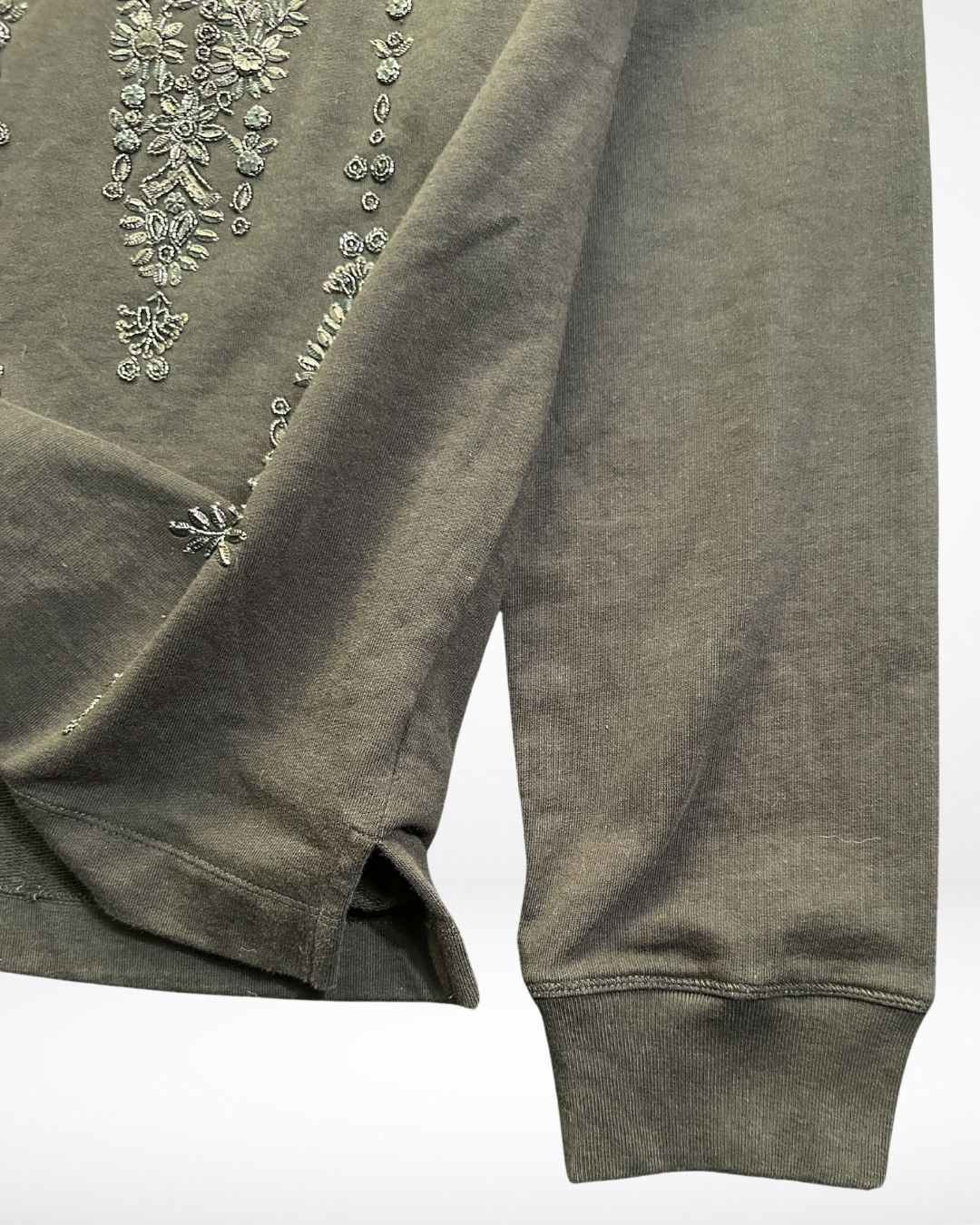 Dries Van Noten A/W 2015 Silver Embellished Miao Relaxed Pullover Size US L / EU 52-54 / 3 - 7 Thumbnail