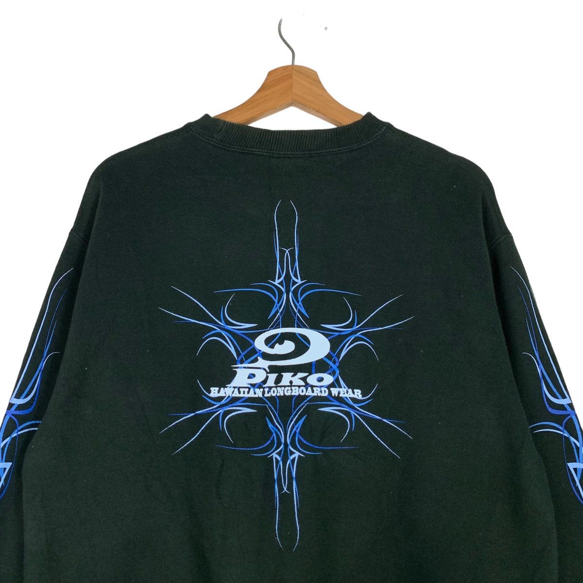 Japanese Brand 90's PIKO Hawaiian Big Logo Graphic Sweatshirts #0789-C36 Size US M / EU 48-50 / 2 - 2 Thumbnail