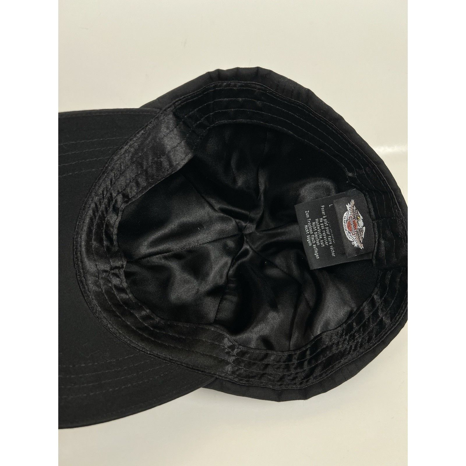 Harley Davidson Vintage Women’s Harley Davidson Hat Cap Black Embroidered St Size ONE SIZE - 9 Thumbnail
