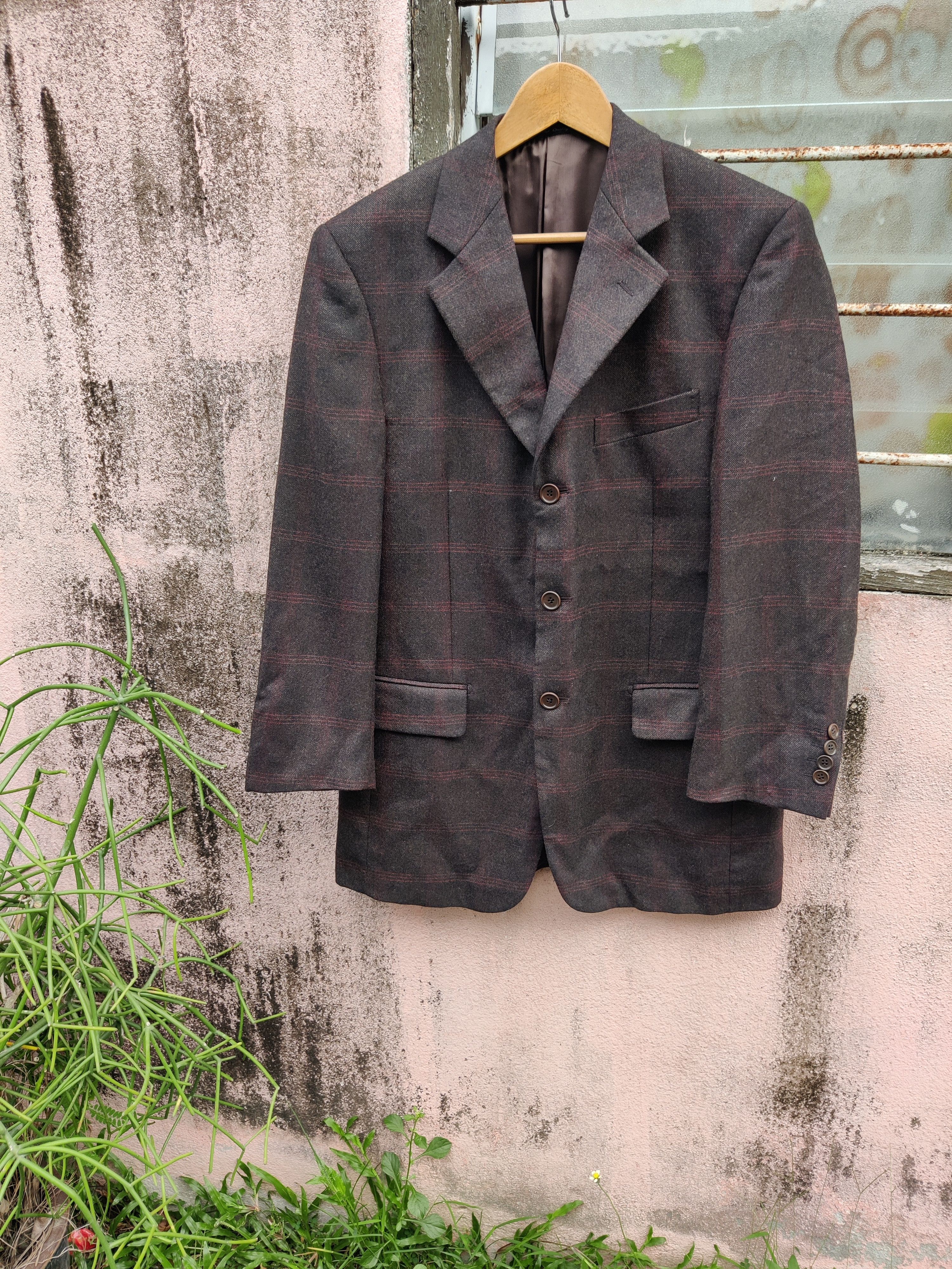 Longchamp Vintage Ormezzano Longchamp Virgin Wool Designer Coat Size 48R - 1 Thumbnail