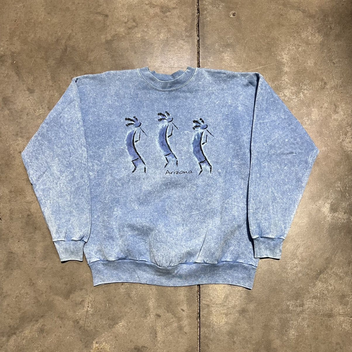 Vintage Vintage Arizona Crewneck Sweatshirt Tourist Kokopelli 90s Size US L / EU 52-54 / 3 - 1 Thumbnail