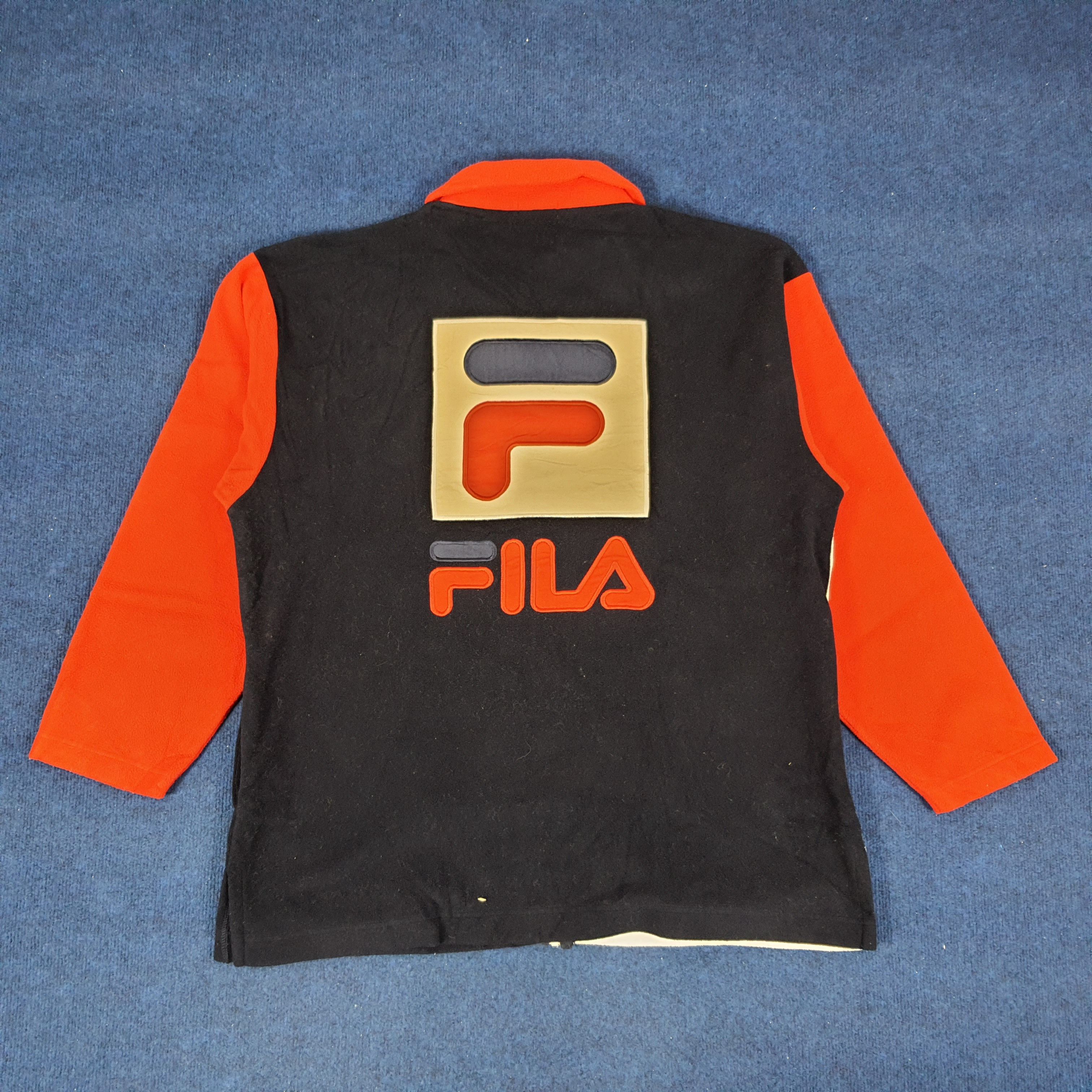 Fila × Vintage Vintage FILA Colour Block Zipper Sweatshirts Size US XL / EU 56 / 4 - 2 Thumbnail