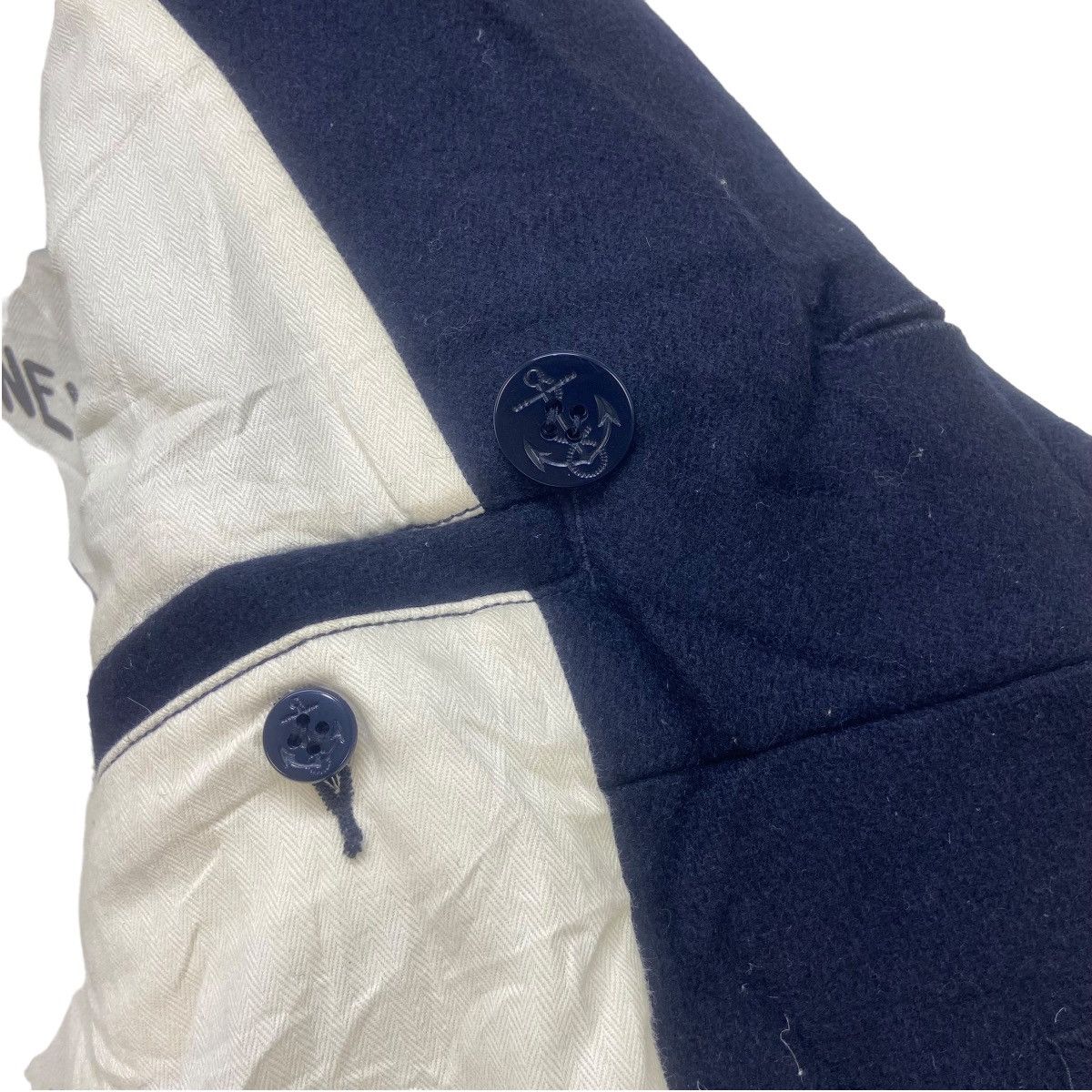 Japanese Brand Saltwater Cowboy Double-breasted Wool Heavy Coat Size M / US 6-8 / IT 42-44 - 6 Thumbnail
