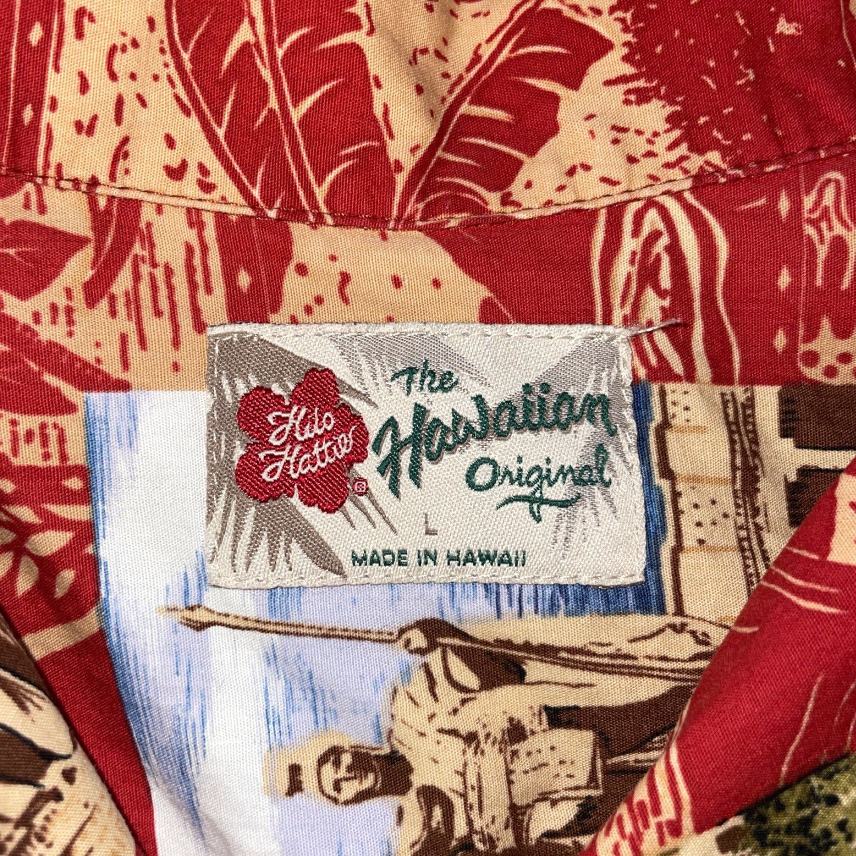 Hilo Hattie Hilo Hattie Hawaiian Original Red Hawaiian Shirt Mens L Size US L / EU 52-54 / 3 - 3 Thumbnail