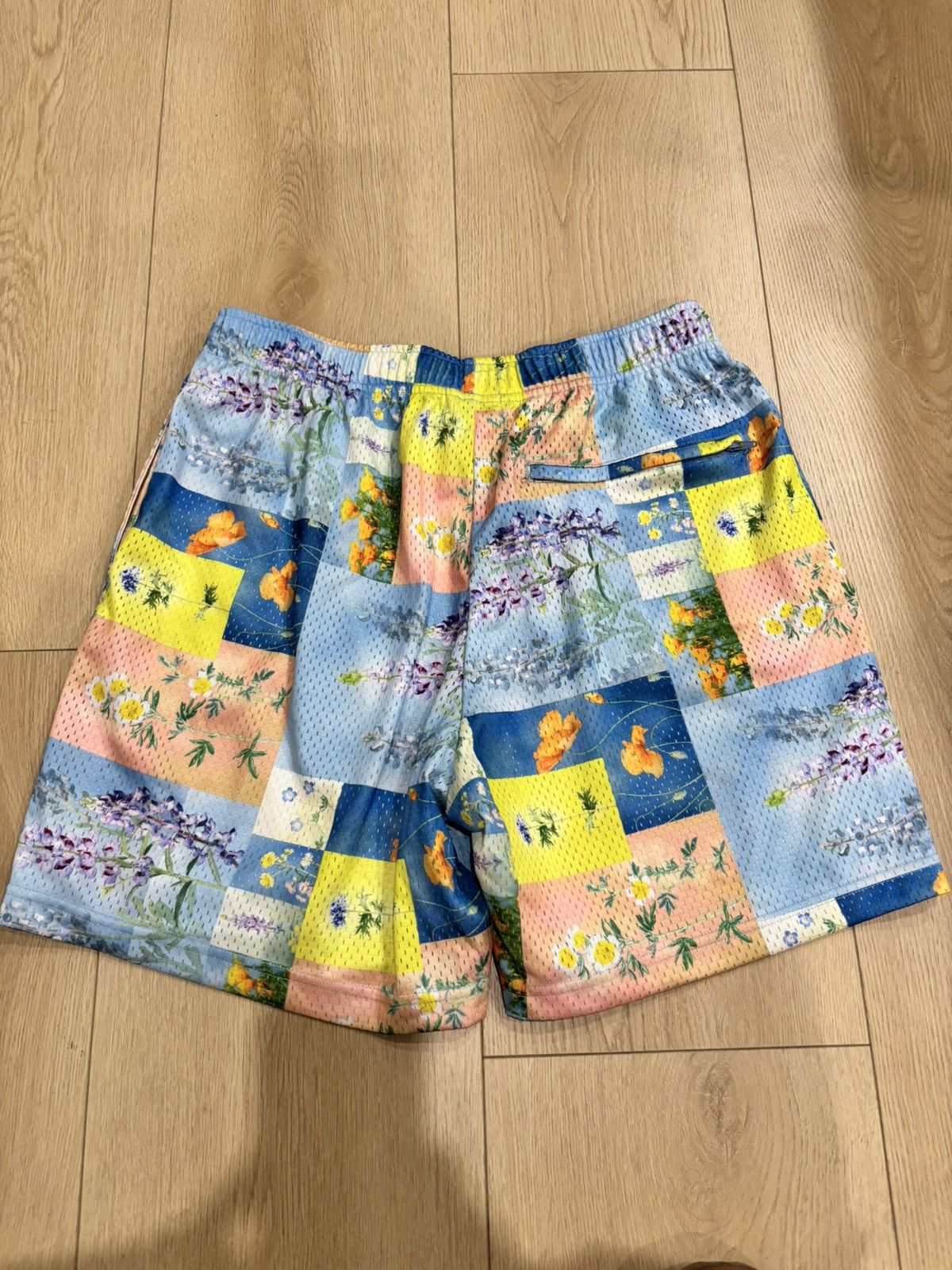 John Elliott John Elliott Game Shorts Floral Patchwork Mesh Shorts Size US 30 / EU 46 - 2 Thumbnail