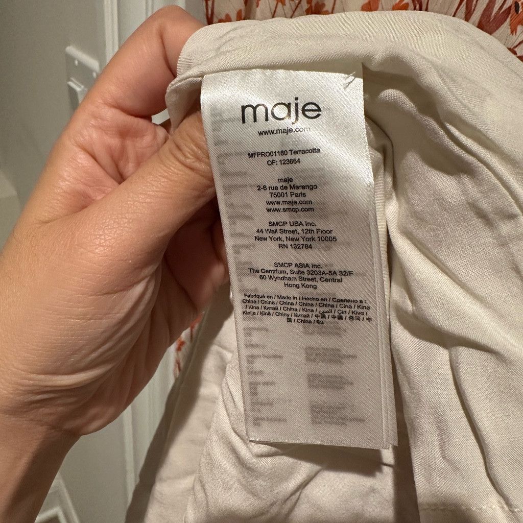 Other Maje Floral High-Low Dress – Size 38 (US 6) Size S / US 4 / IT 40 - 12 Thumbnail