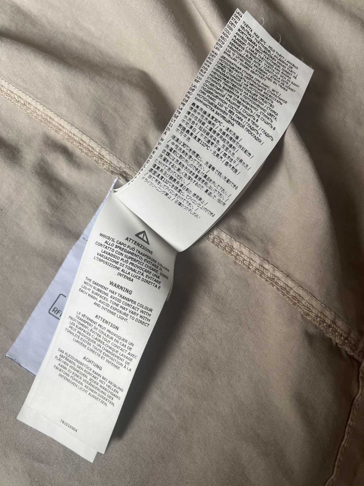 Stone Island Stone Island Old Treatment Zip Overshirt Size US XL / EU 56 / 4 - 15 Thumbnail