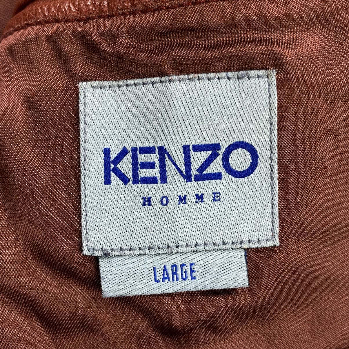Kenzo Vintage Homme Goat Leather Jacket Size US L / EU 52-54 / 3 - 4 Thumbnail