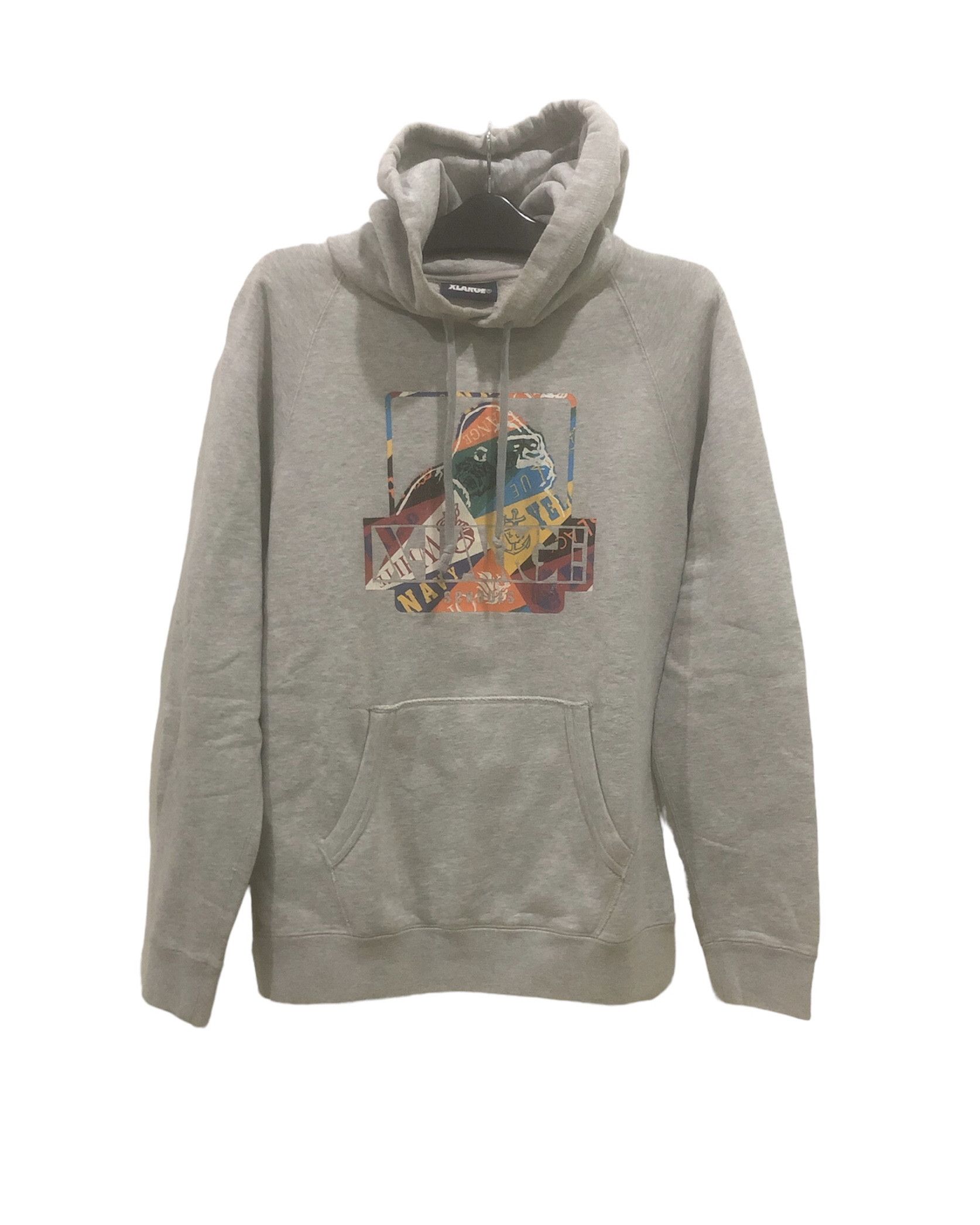image of Xlarge Streetwear Hoodie in Ash Gray, Men's