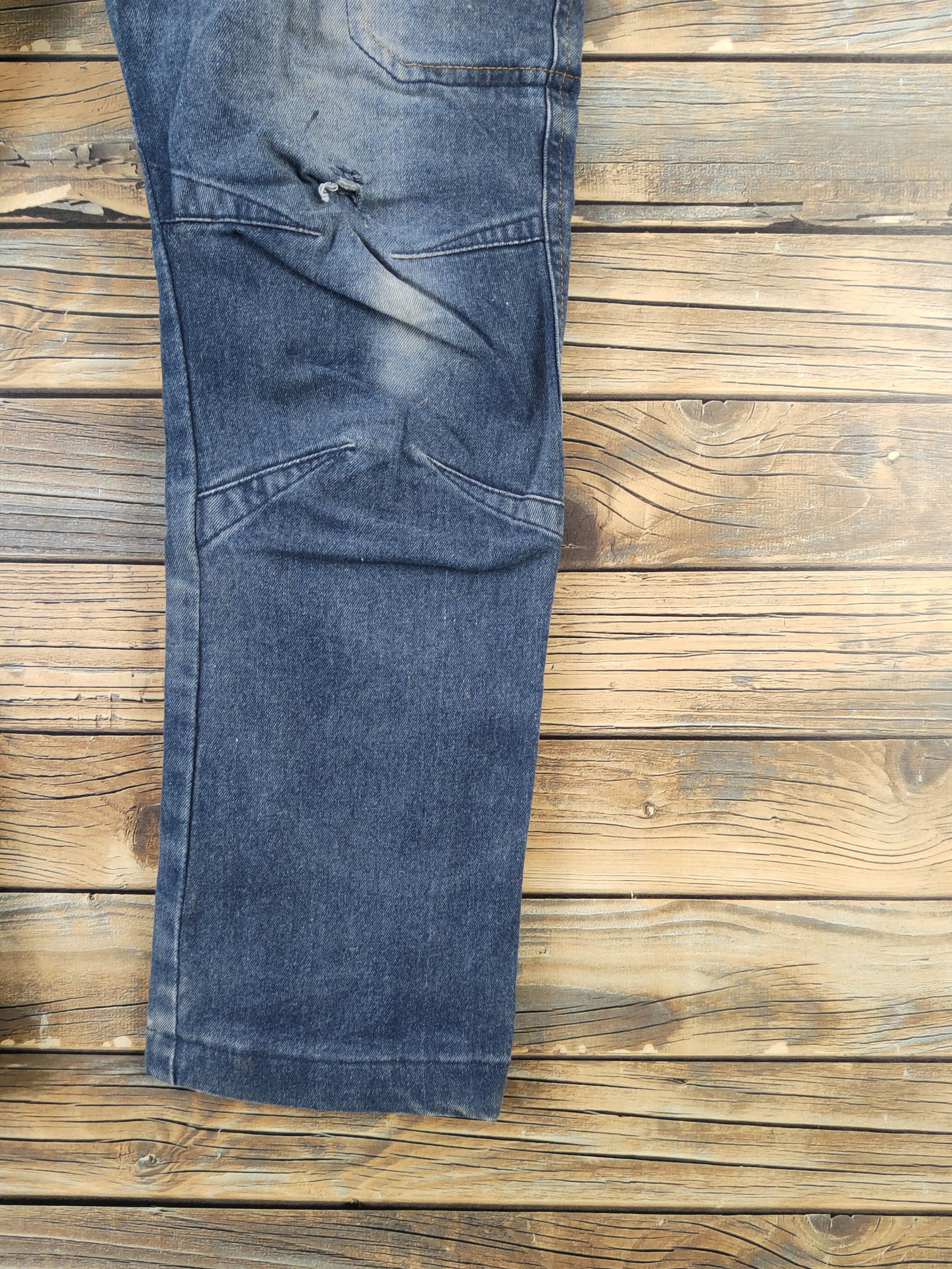 Japanese Brand FieldCore Distressed Ripped cargo denim Jeans #W1861 Size US 30 / EU 46 - 6 Thumbnail