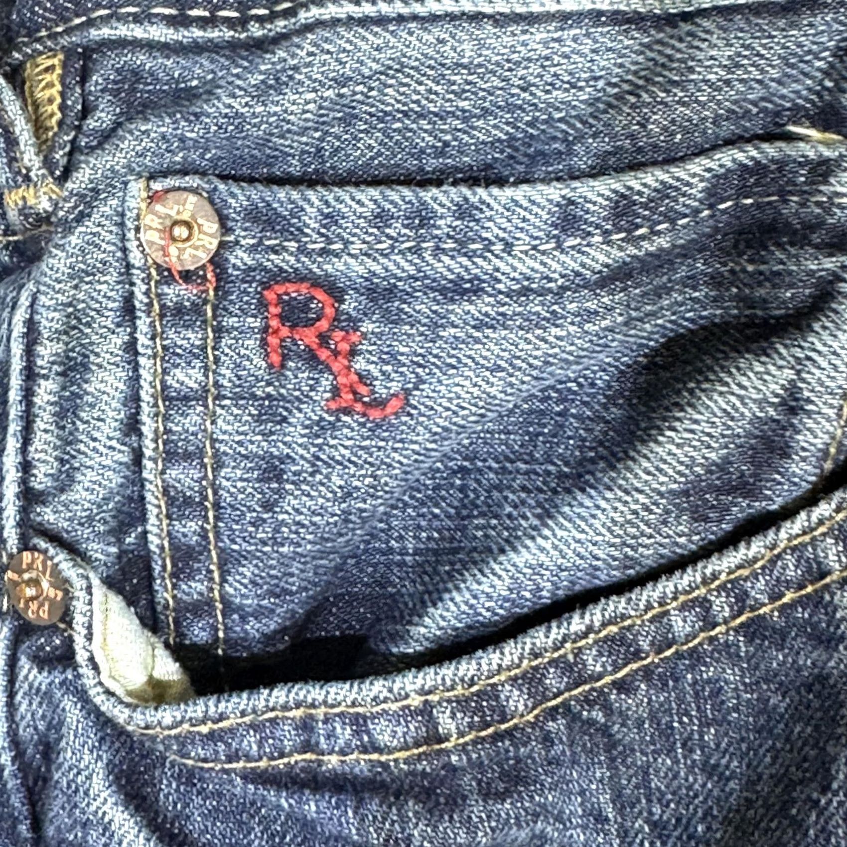 Polo Ralph Lauren Polo Ralph Lauren Jeans Mens 38x30 Blue Slim Straight Fit Denim RL Embroidered Jeans Size US M / EU 48-50 / 2 - 3 Thumbnail
