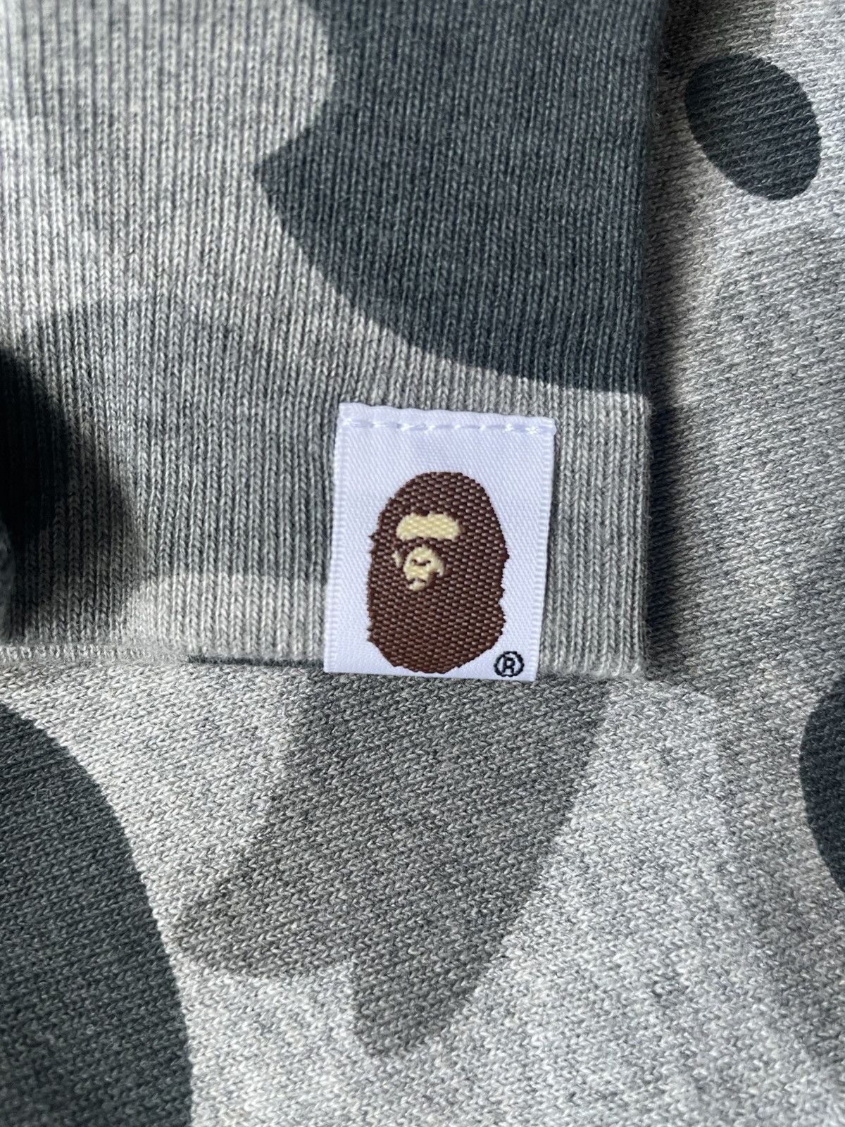 Bape Bape heather gray camo pullover Size US XXL / EU 58 / 5 - 4 Thumbnail