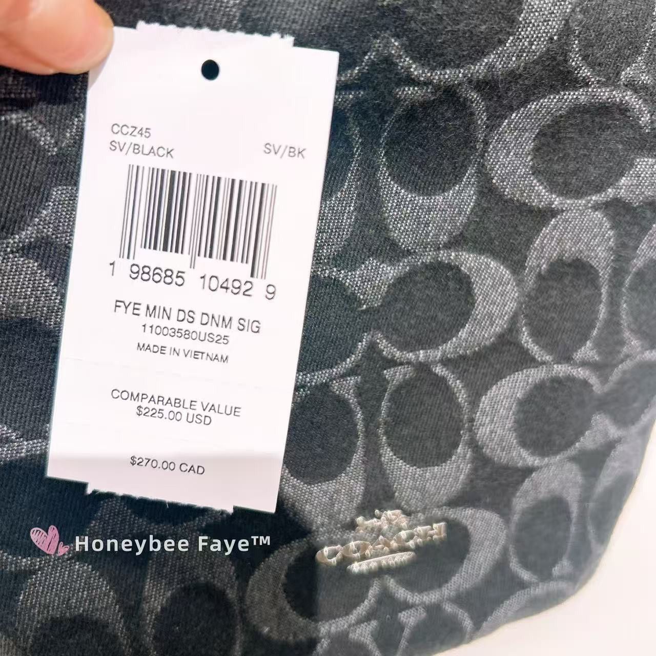 Coach Faye Mini Drawstring Bag In Signature Denim CCZ45 Size ONE SIZE - 5 Thumbnail