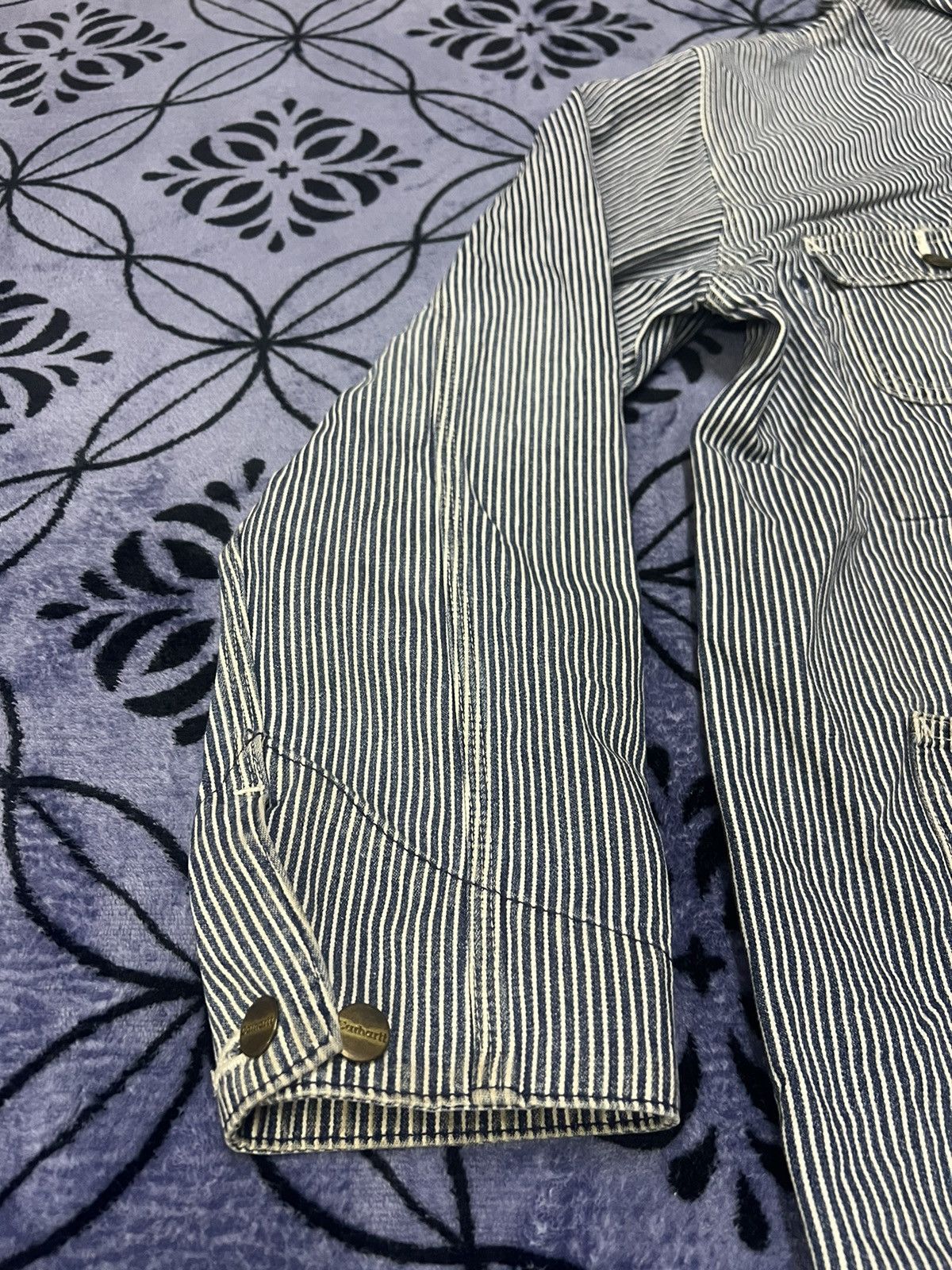 Carhartt Wip Carhartt WIP - Denim Jacket (hickory stripe) Size US XL / EU 56 / 4 - 17 Thumbnail
