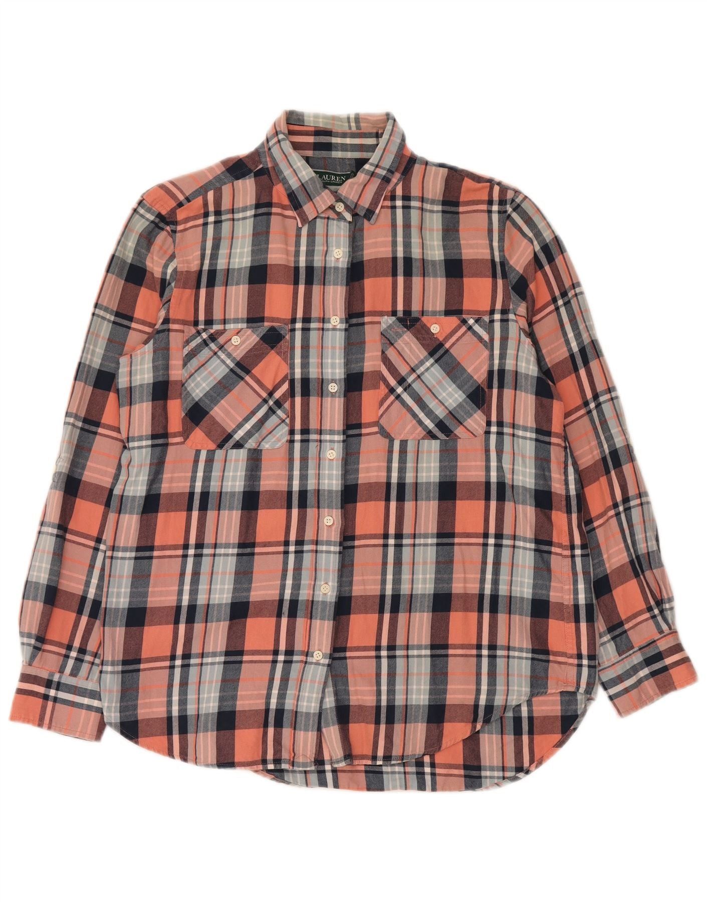 Ralph Lauren Womens Flannel Shirt UK 16 Large Multicoloured Check Cotton Size L / US 10 / IT 46 - 1 Thumbnail