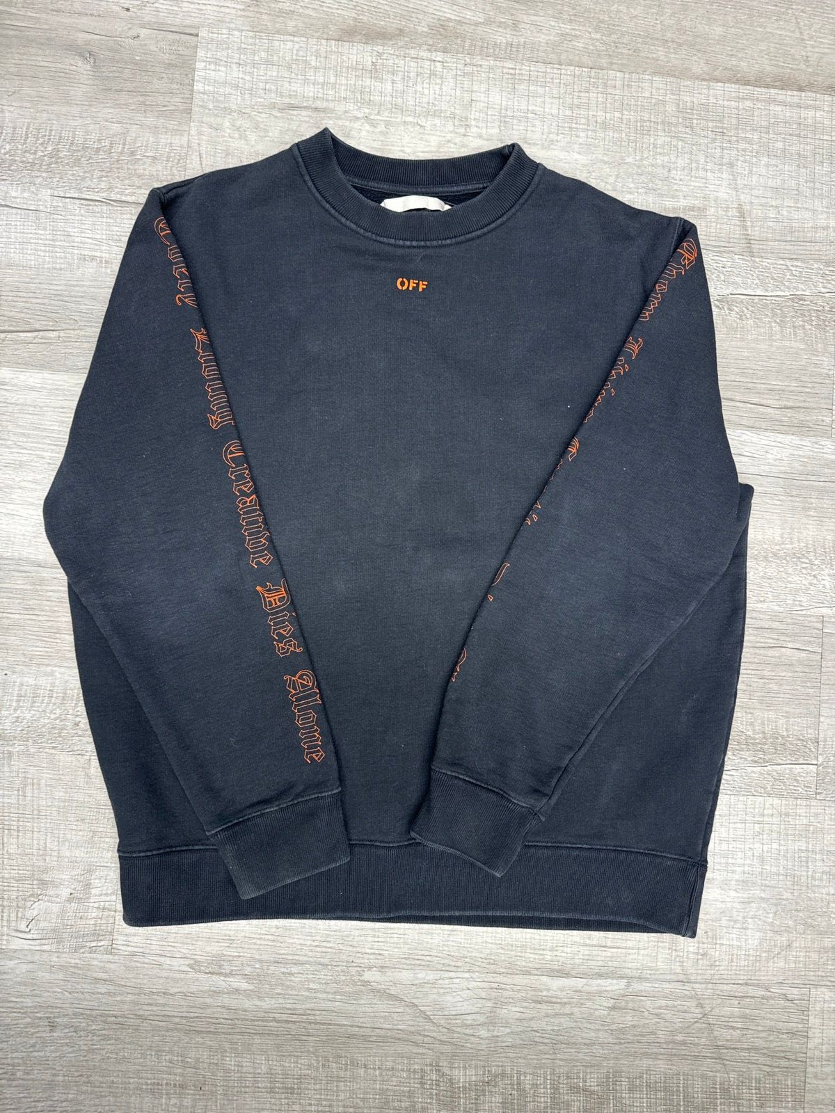 Off-White Vlone Archives Black Orange Sweatshirt | Grailed