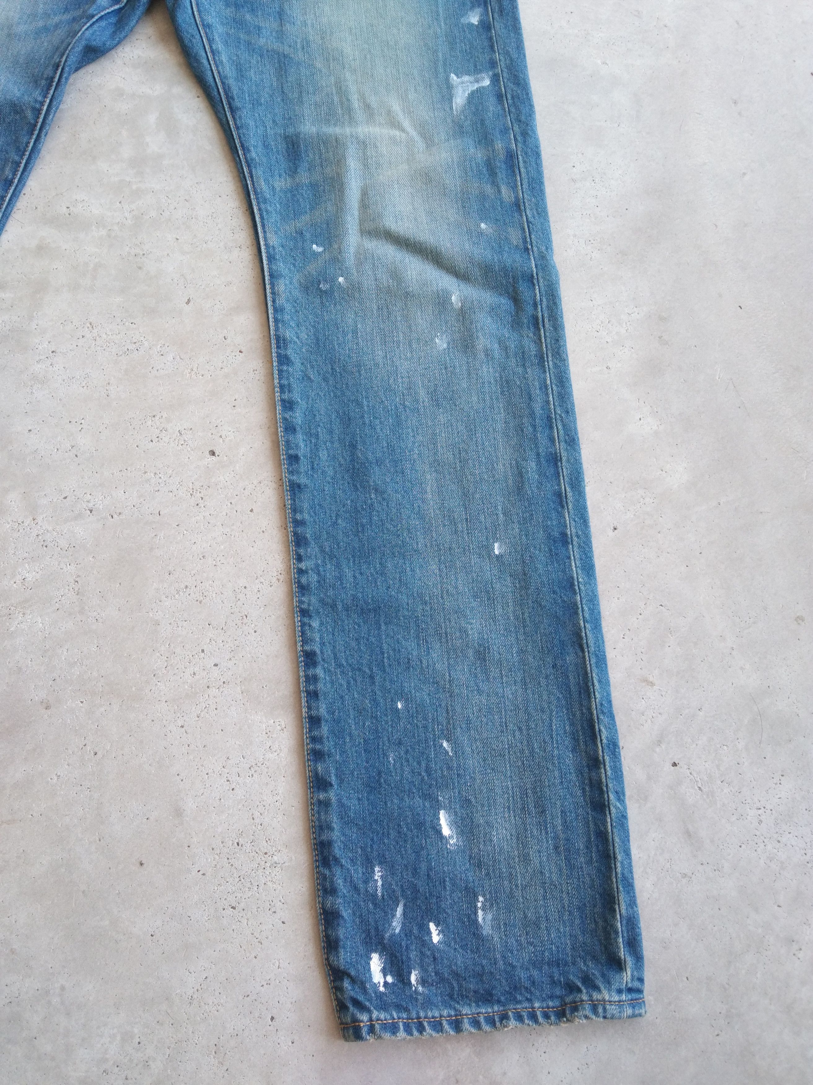 Japanese Brand Vintage Japanese Stooge & Co Paint Splatter Jeans 31x31 Size US 31 - 7 Thumbnail