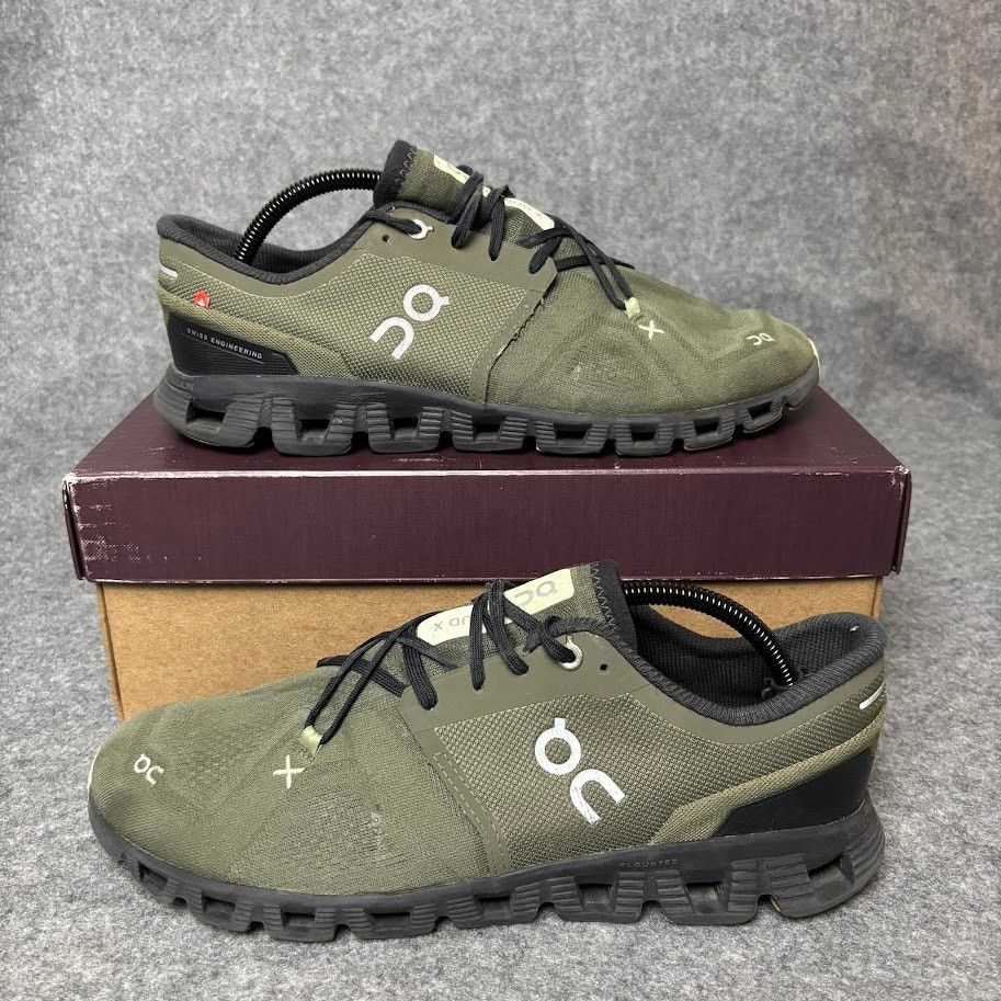 On On Cloud X 3 Olive Reseda Running Shoes Mens Size 10.5 US Size US 10.5 / EU 43-44 - 1 Thumbnail
