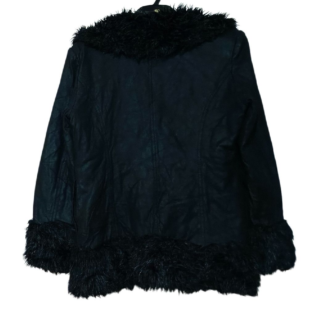 14th Addiction JAPANESE FAUX FUR GOTHIC LEATHER JACKET PUNK Size US S / EU 44-46 / 1 - 3 Thumbnail