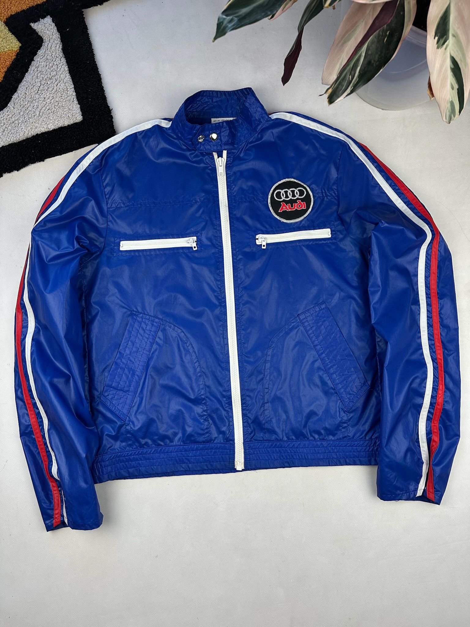 Audi Vintage Audi Racing F1 Jacket 90s track top nylon Size US M / EU 48-50 / 2 - 1 Thumbnail