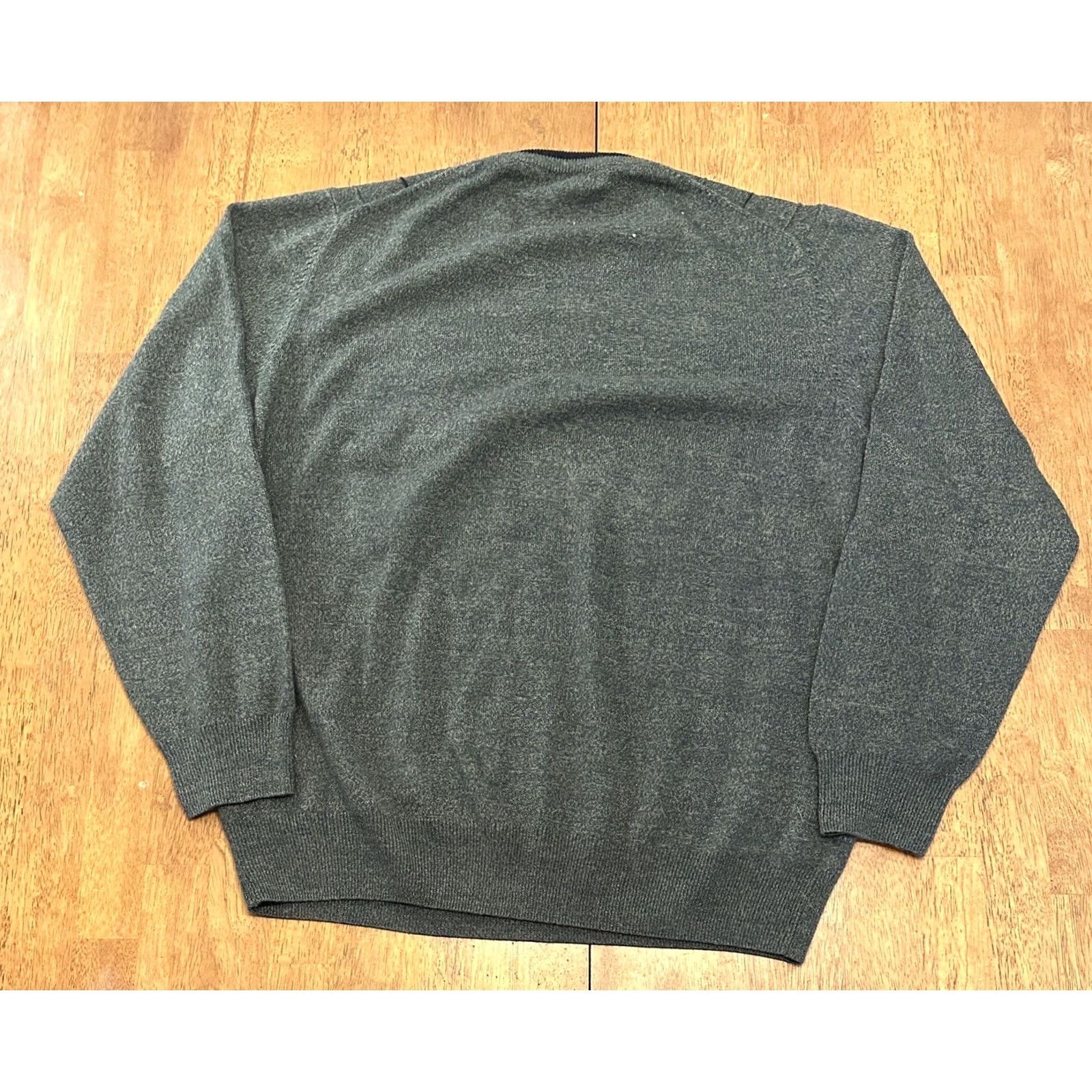 Dockers VINTAGE DOCKERS Geometric Acrylic Knit Sweater XL Grandpa Gray Crew Neck Pullover Mens Size US XL / EU 56 / 4 - 3 Thumbnail