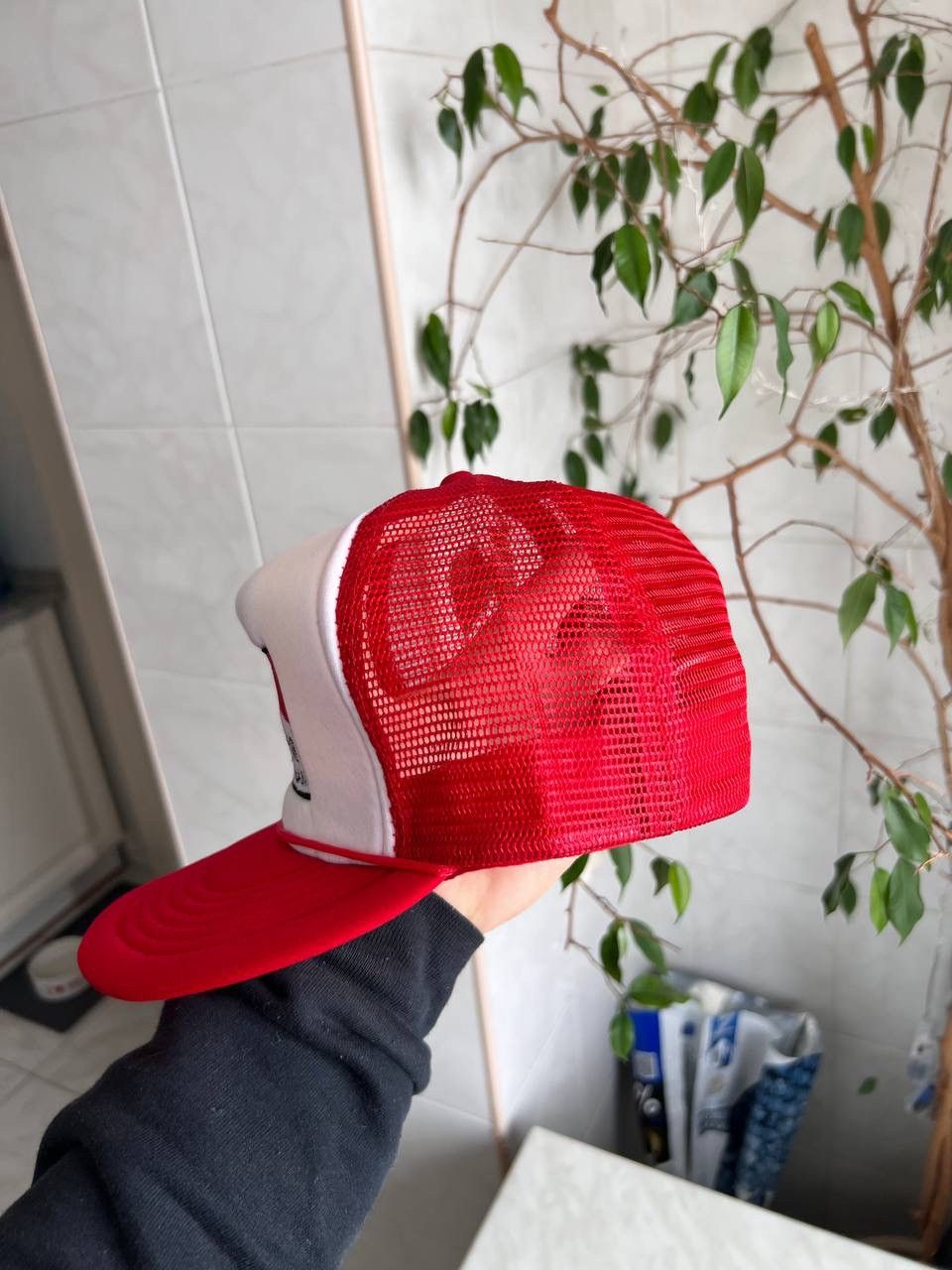Marlboro Vintage 1990s Marlboro Racing Team Cap Hat Mesh Truckers RED Size ONE SIZE - 4 Thumbnail