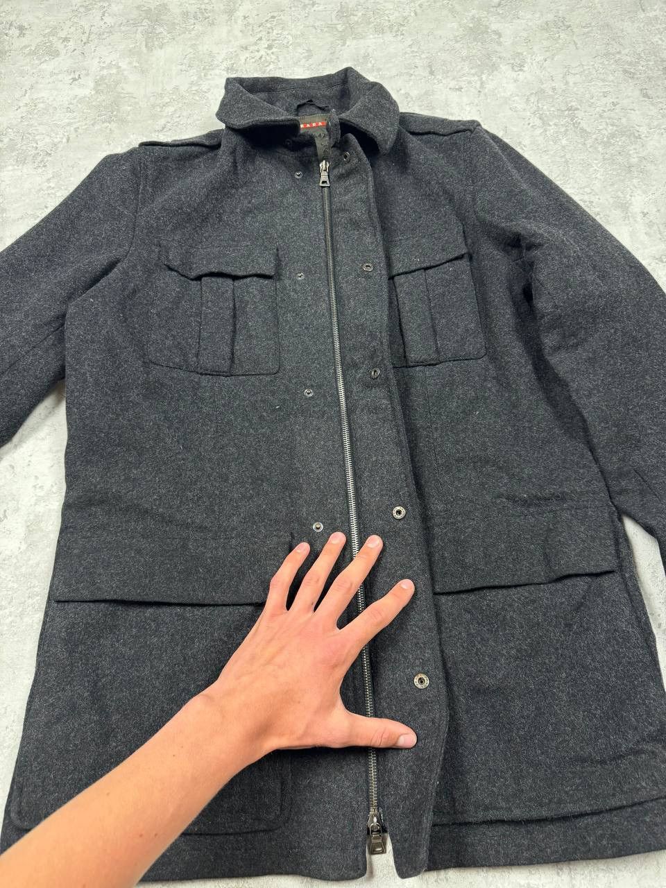 Prada Vintage Prada Wool Coat Jacket Red Tab Size 50 Size US M / EU 48-50 / 2 - 11 Thumbnail