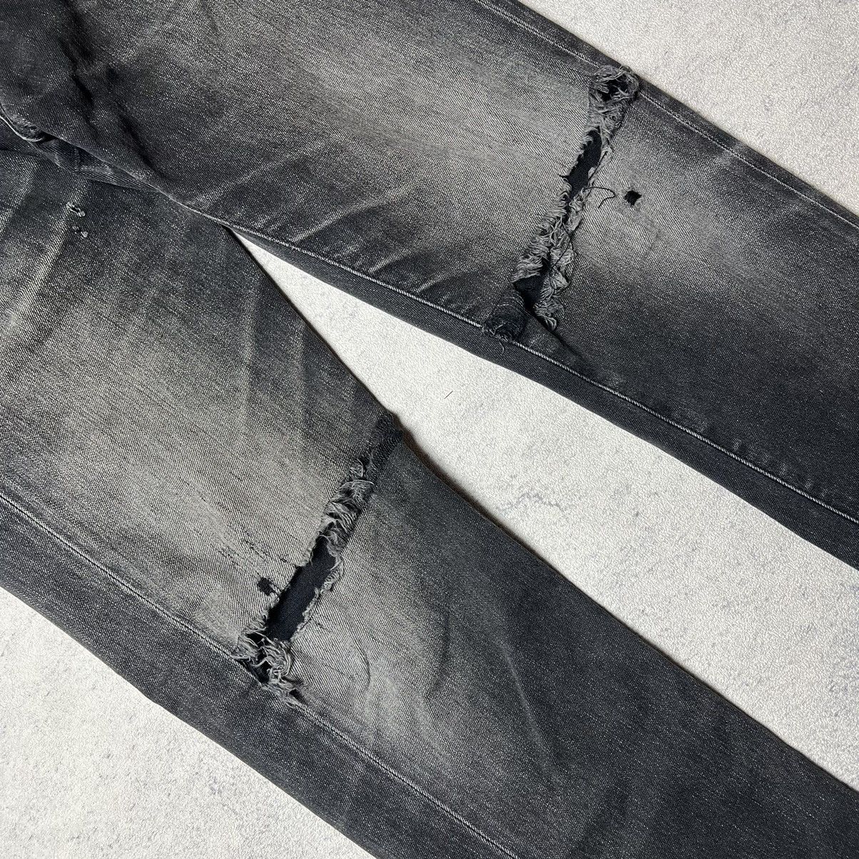 Japanese Brand × Uniqlo Vintage Uniqlo Distressed Black Faded Pants Size US 29 - 3 Thumbnail